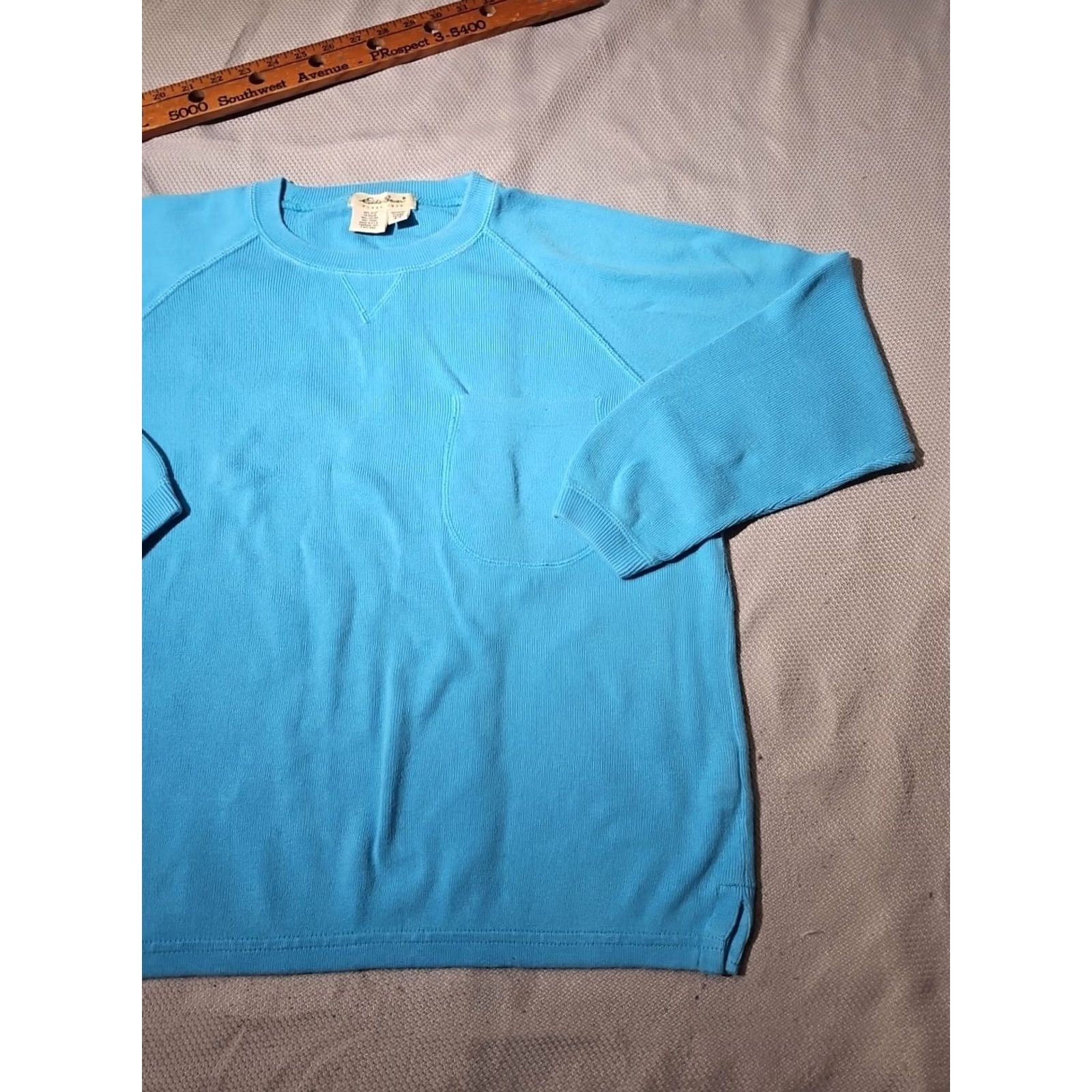 Eddie Bauer VINTAGE Eddie Bauer Sweater Womens Small Blue Ribbed Crewneck Pocket USA Made Shirt Womens Small Blue Ribbed Crewneck Pocket USA Made Size S / US 4 / IT 40 - 3 Thumbnail