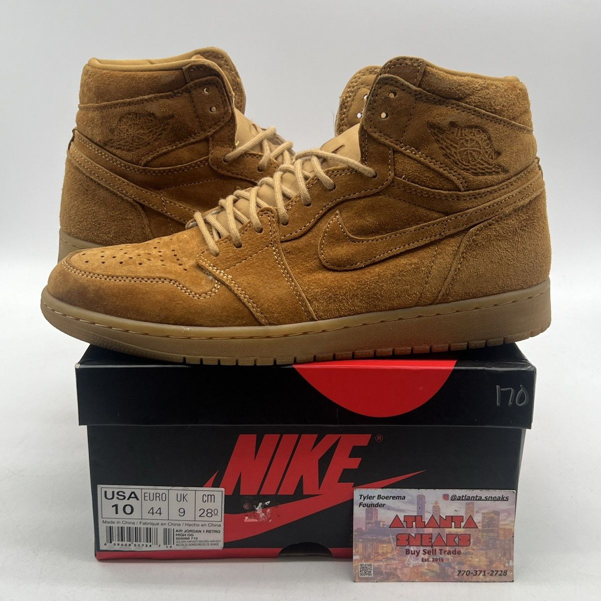 Nike Air Jordan 1 high wheat Size US 10 / EU 43 - 1 Thumbnail