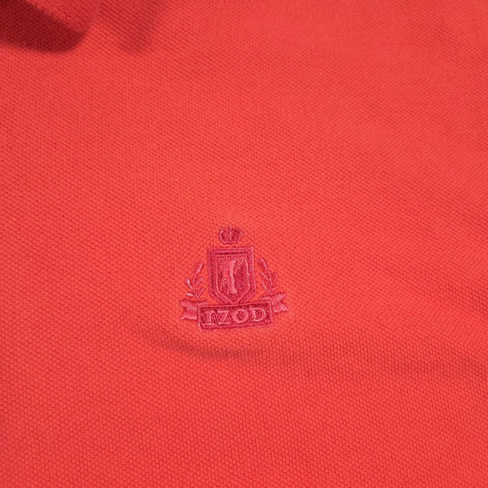 Izod IZOD Polo Shirt Mens XL Orange Silk Wash Pique Embroidered Crest Golf Short Sleeve Size US XL / EU 56 / 4 - 4 Thumbnail