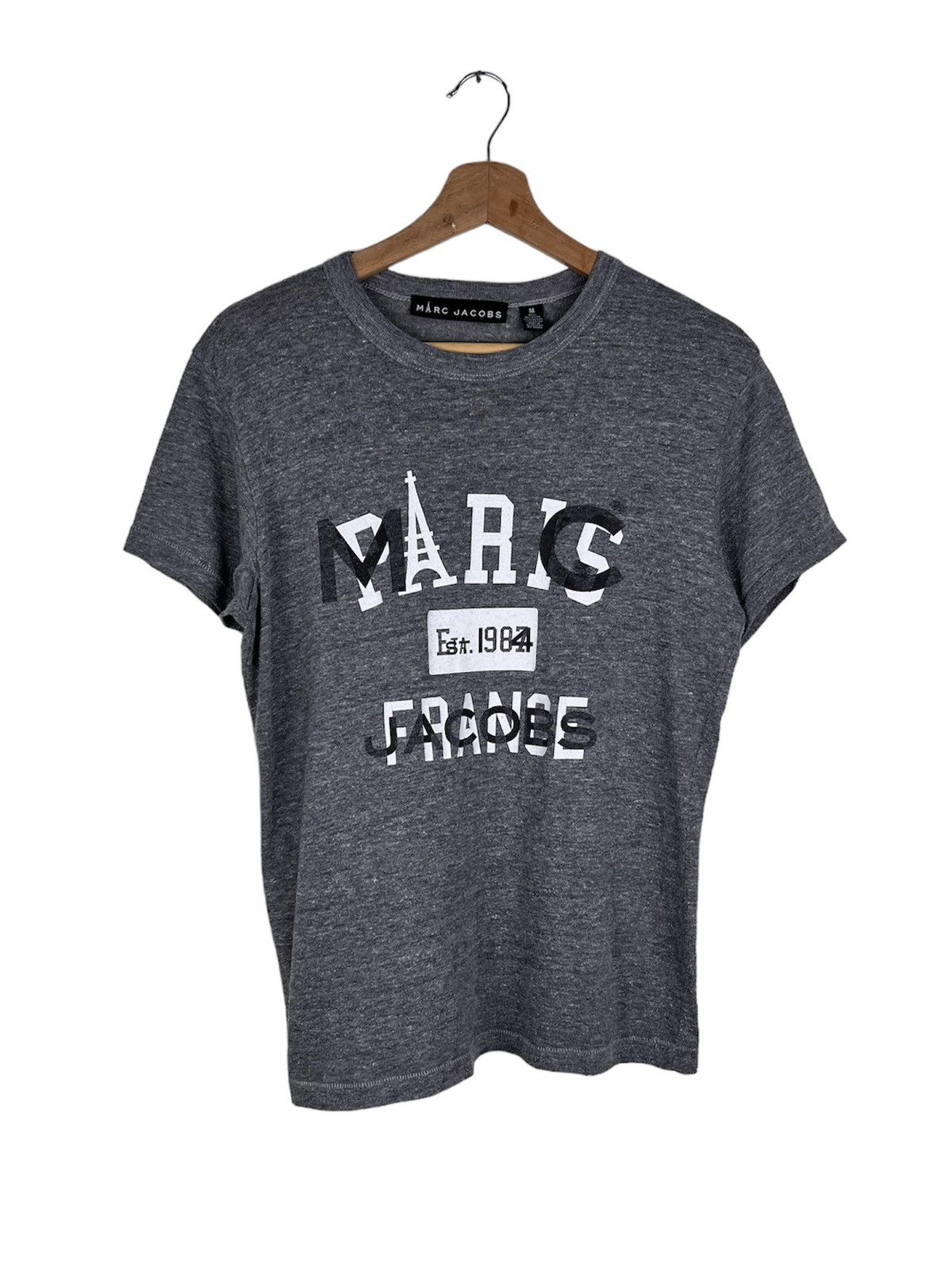 Marc Jacobs × Vintage Marc Jacobs Paris Store Tee | Eiffel Logo - Sz M Size US M / EU 48-50 / 2 - 1 Thumbnail