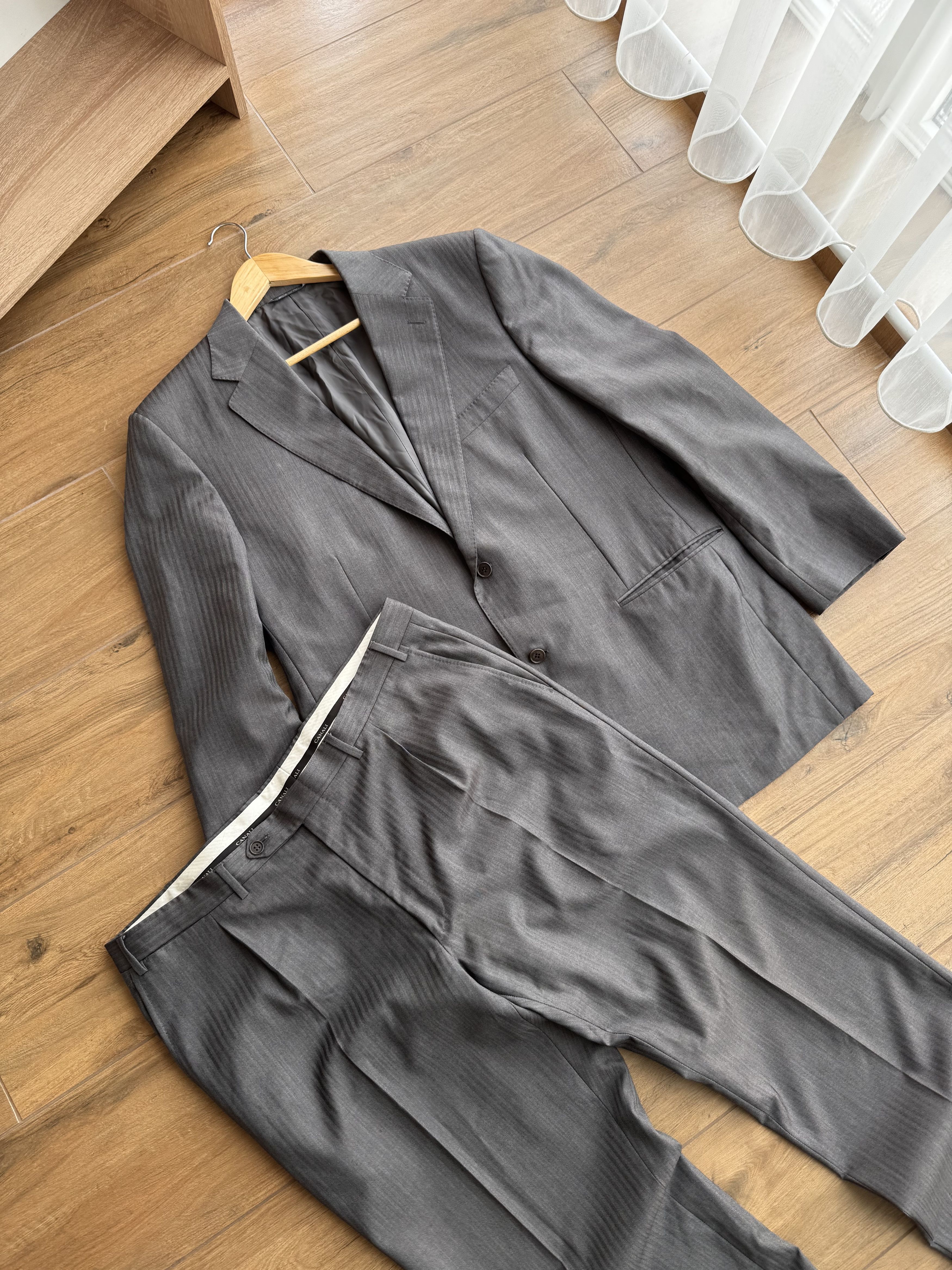 Canali × Vintage Vintage Canali Covela Luxury Pure Wool Formal Suit Size 56R Size 54R - 6 Thumbnail