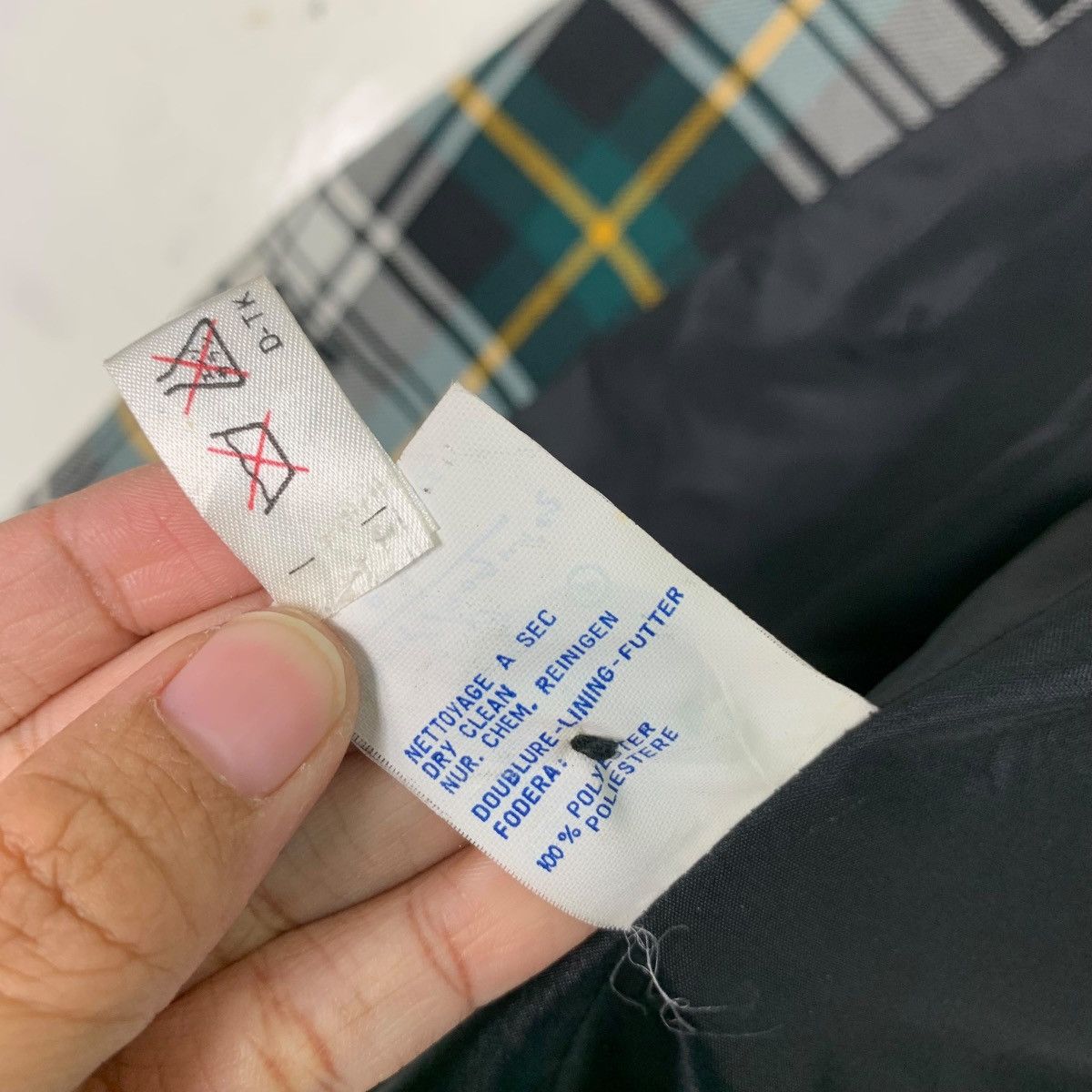 Japanese Brand GERARD PASQUIER Tartan Double Breasted Coat Jacket #0531-C24 Size S / US 4 / IT 40 - 17 Thumbnail