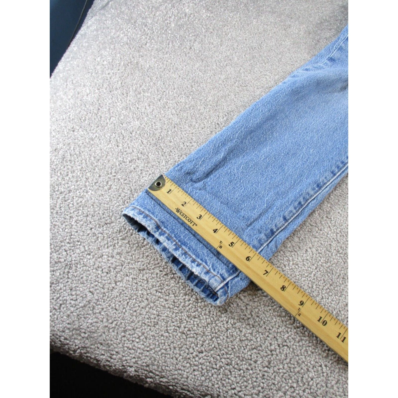 Levi's Womens 501 Levis Jeans Light Wash Ripped Extra Large XL Size 28" / US 6 / IT 42 - 5 Thumbnail
