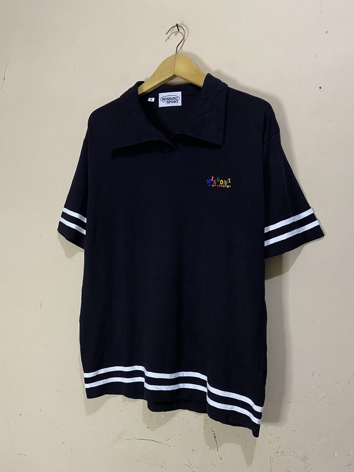 Designer × Missoni Vintage Missoni Sport Polo Shirt Size US M / EU 48-50 / 2 - 2 Thumbnail