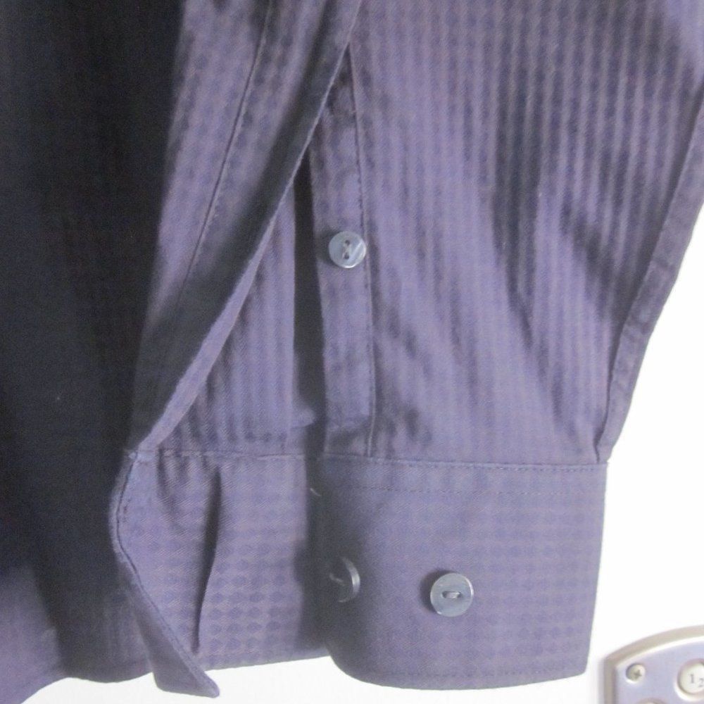 Calvin Klein Calvin Klein Black Gray Dress Shirt Mens Button Up Size M Size US M / EU 48-50 / 2 - 5 Thumbnail