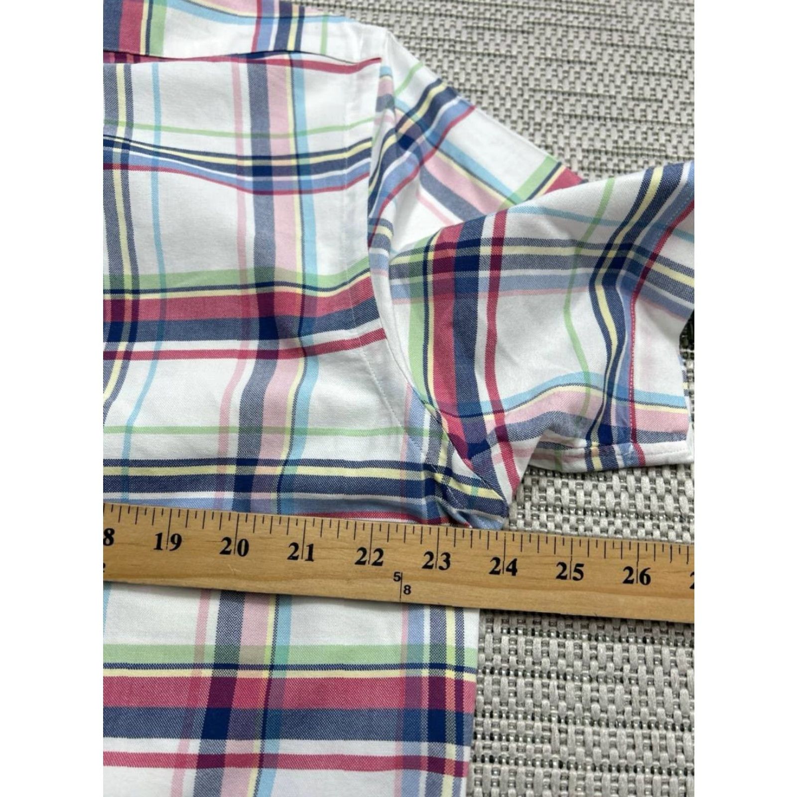 Ralph Lauren Ralph Lauren Shirt Mens Large White Red Blue Cotton Button Up Shirt - Ralph Lauren Button-Down Collar Mens Casual Cotton Plaid Long Sleeve Size US L / EU 52-54 / 3 - 6 Thumbnail