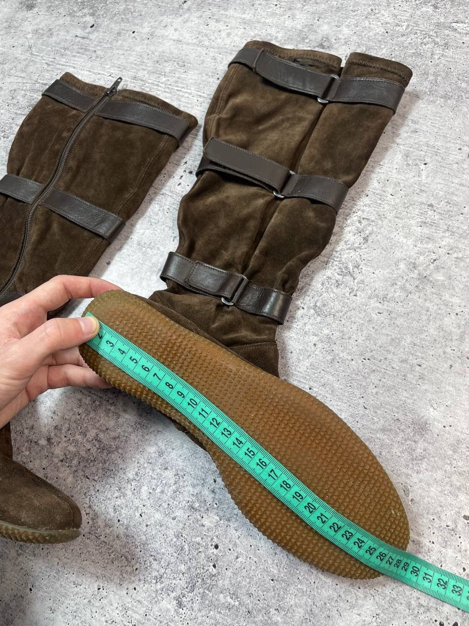 Hysteric Glamour Vintage 00s Boxing Puma Style Suede Belt Knee High Shoes Y2K Size US 7 / IT 37 - 9 Thumbnail