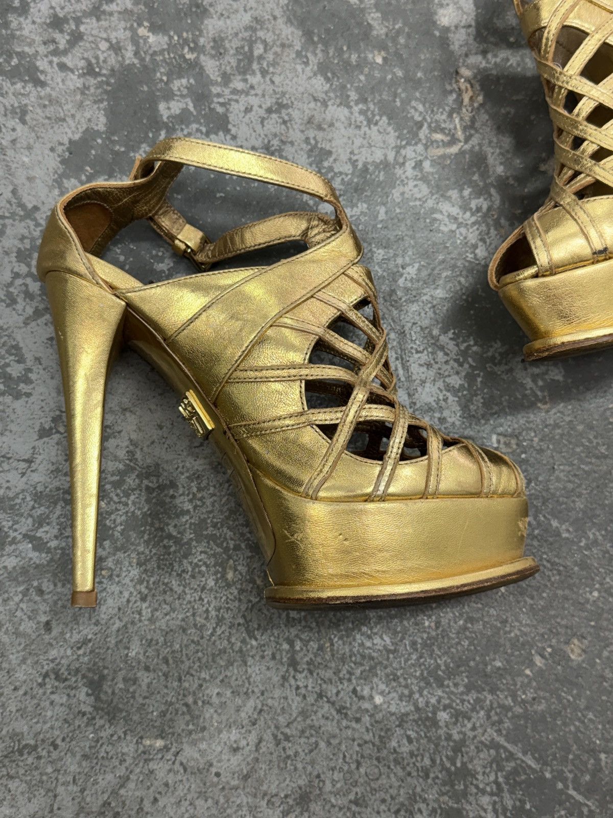 Vintage y2k Archive heels Vintage Mules Size US 8 / IT 38 - 7 Thumbnail
