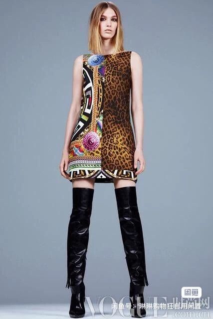 Versace Versace Baroque classic logo leopard print dress Size M / US 6-8 / IT 42-44 - 9 Thumbnail