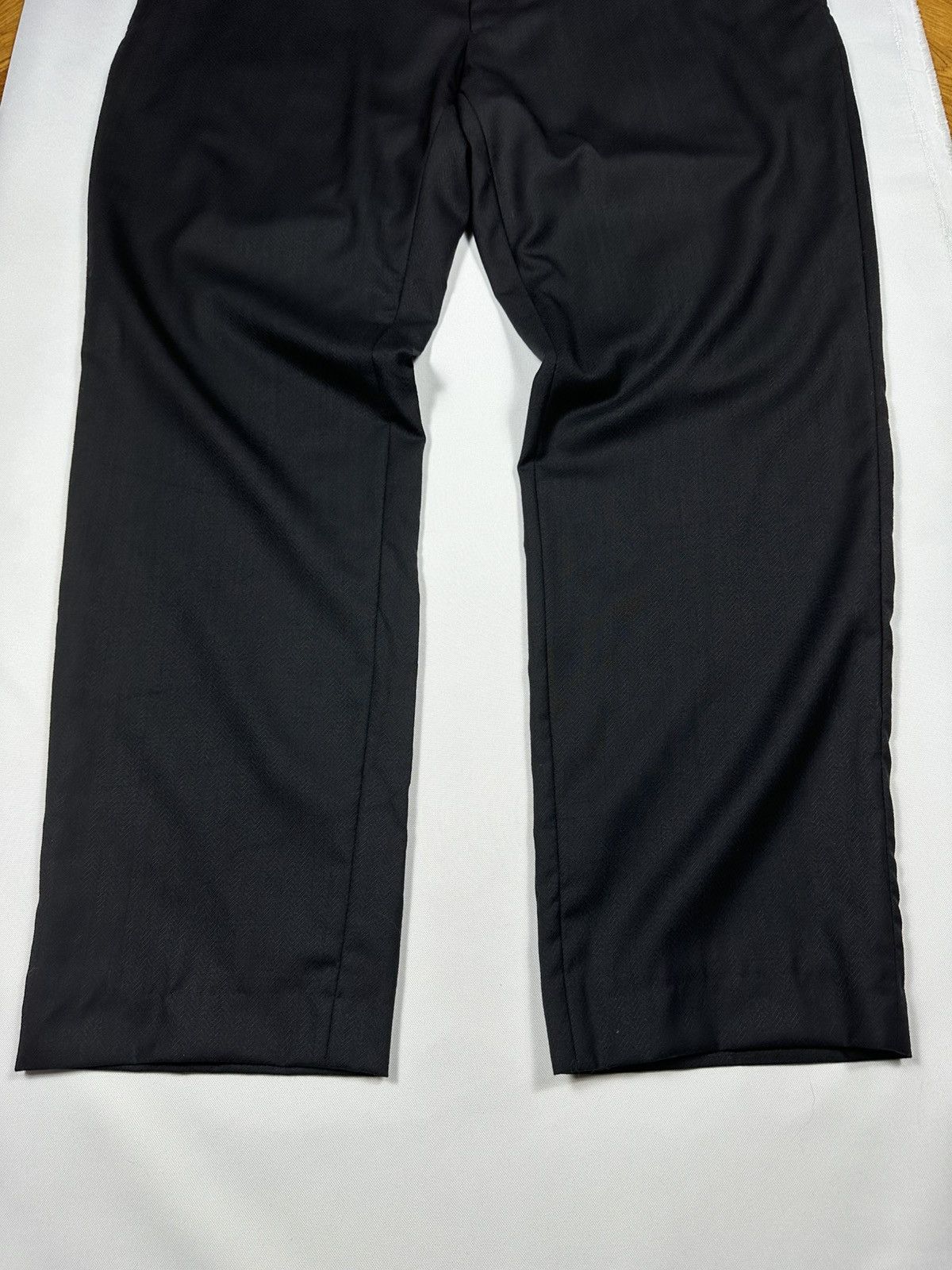 Etro ETRO 58 Pants Black Suit Logo Trousers Men’s Lana Wool Size US 42 / EU 58 - 4 Thumbnail