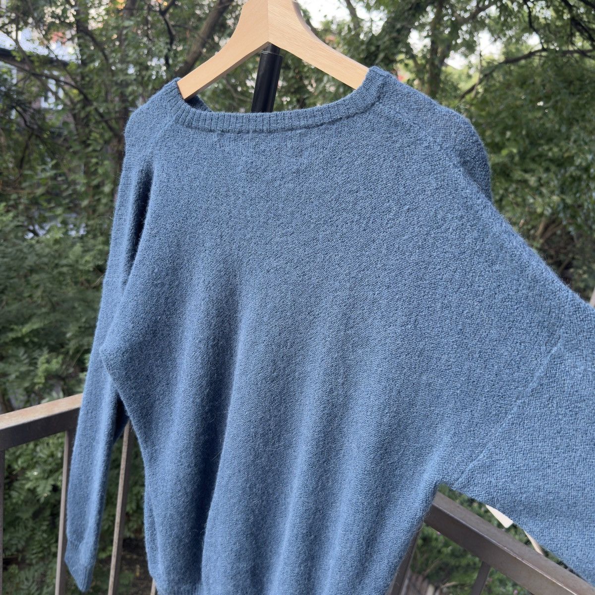 Vintage Vintage 80s Alpaca Wool Blue Light Sweater RRL Bode Lauren Size US M / EU 48-50 / 2 - 5 Thumbnail