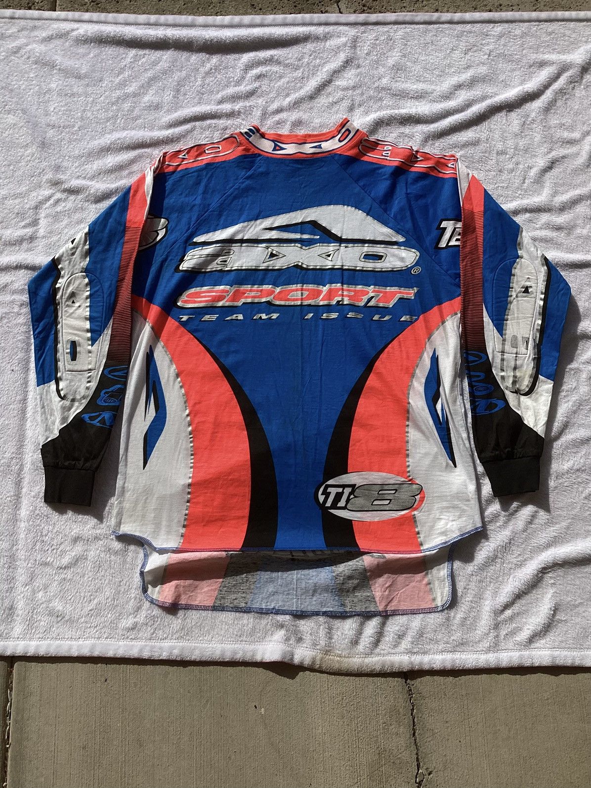 Vintage VTG 90s AXO sports racing team issue motorcycle jersey/LS Size US XXL / EU 58 / 5 - 1 Thumbnail