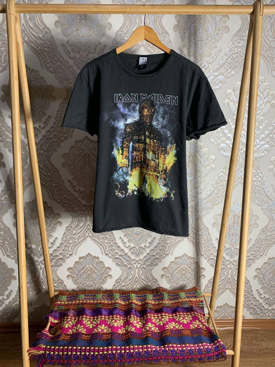 Iron Maiden × Vintage VERY RARE IRON MAIDEN BAND ROCK T-SHIRT TOUR 2015 METAL PUNK Size US XL / EU 56 / 4 - 1 Thumbnail