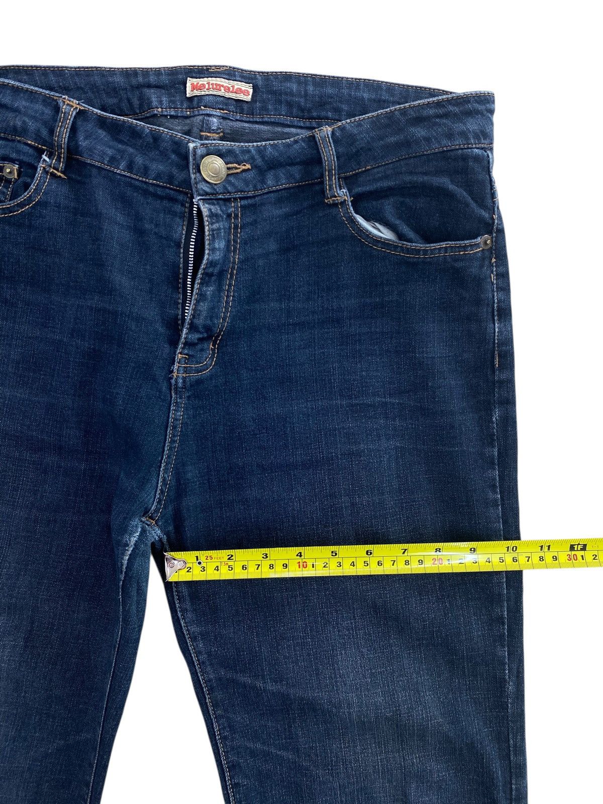 Japanese Brand Japanese Brand Dark Blue Wash Style Flare Jean Size US 32 / EU 48 - 6 Thumbnail