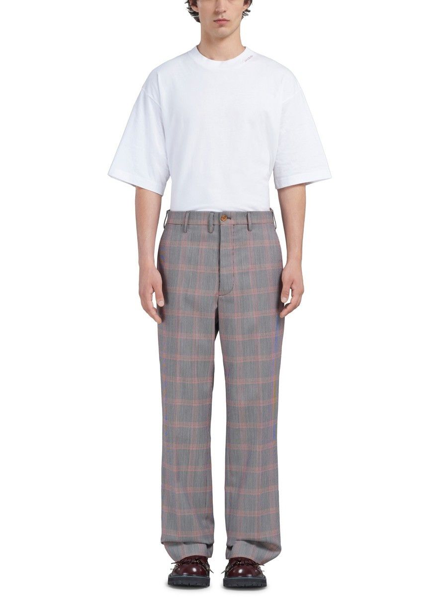 Marni o1w1db10125 Technical Wool Straight-Leg Chinos in Multicolor Size US 38 / EU 54 - 3 Thumbnail