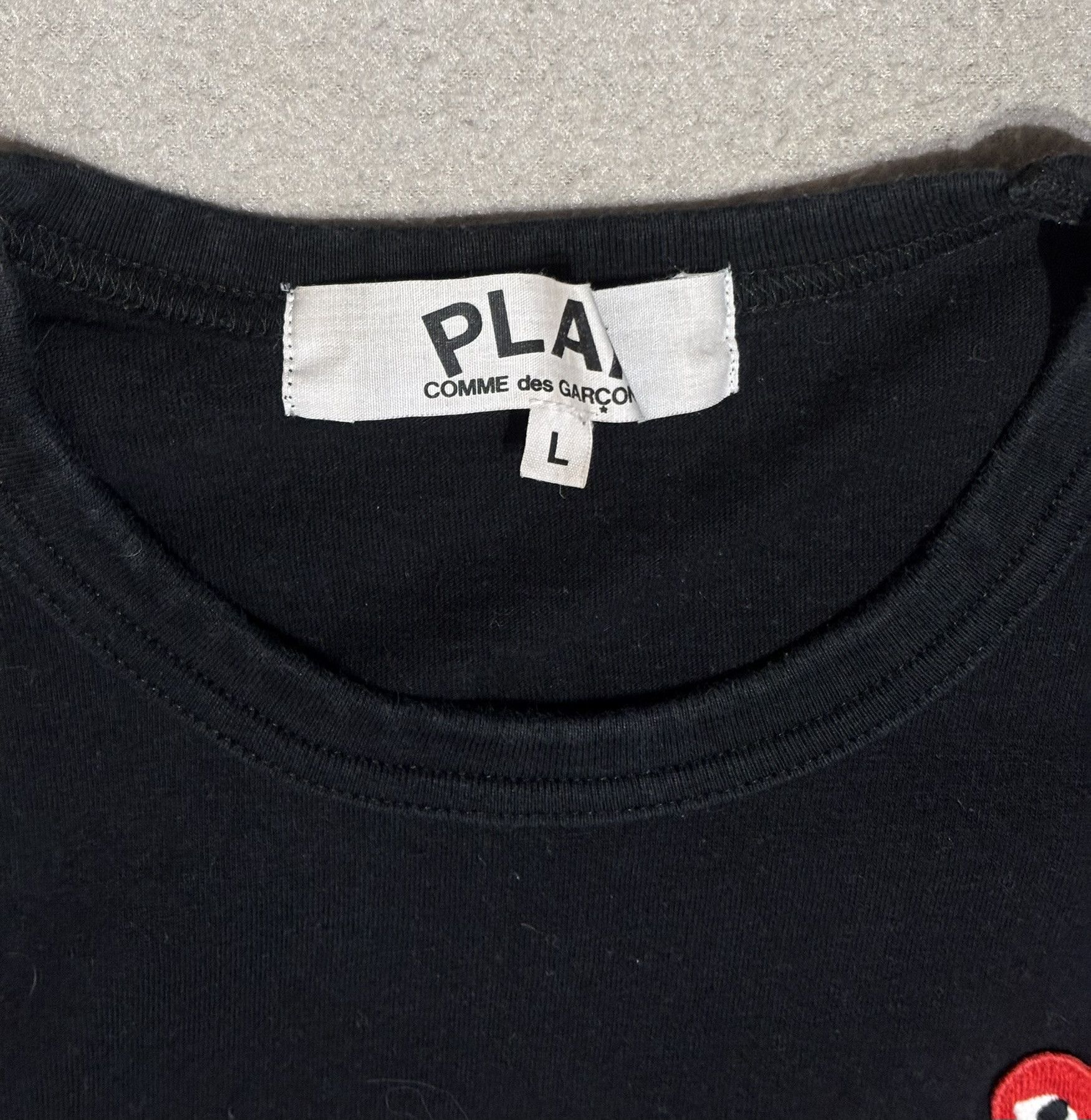 Comme des Garcons PLAY Play Comme des Garcons T-Shirt Black size. L Size L / US 10 / IT 46 - 13 Thumbnail