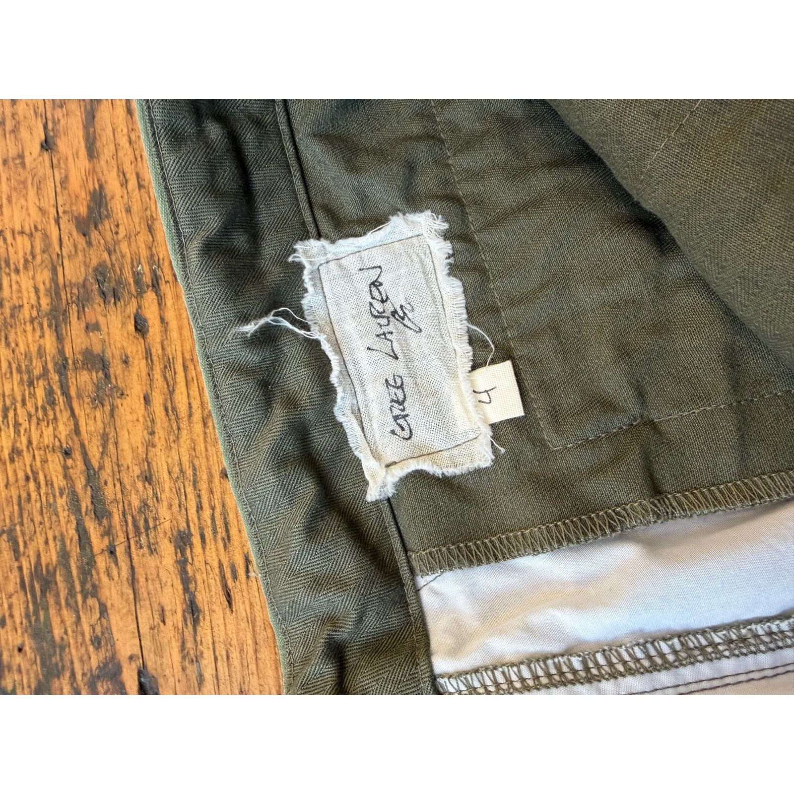 Greg Lauren Greg Lauren SAMPLE Army Tent Patchwork Wide Leg Cargo Pants Size US 34 / EU 50 - 6 Thumbnail