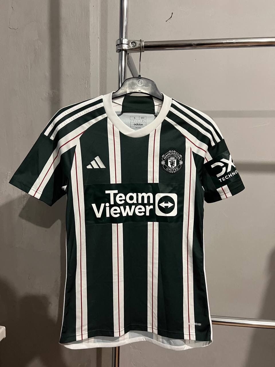 Adidas 2023/24 MANCHESTER UNITED AWAY SOCCER JERSEY FOOTBALL SHIRT Size US S / EU 44-46 / 1 - 5 Thumbnail