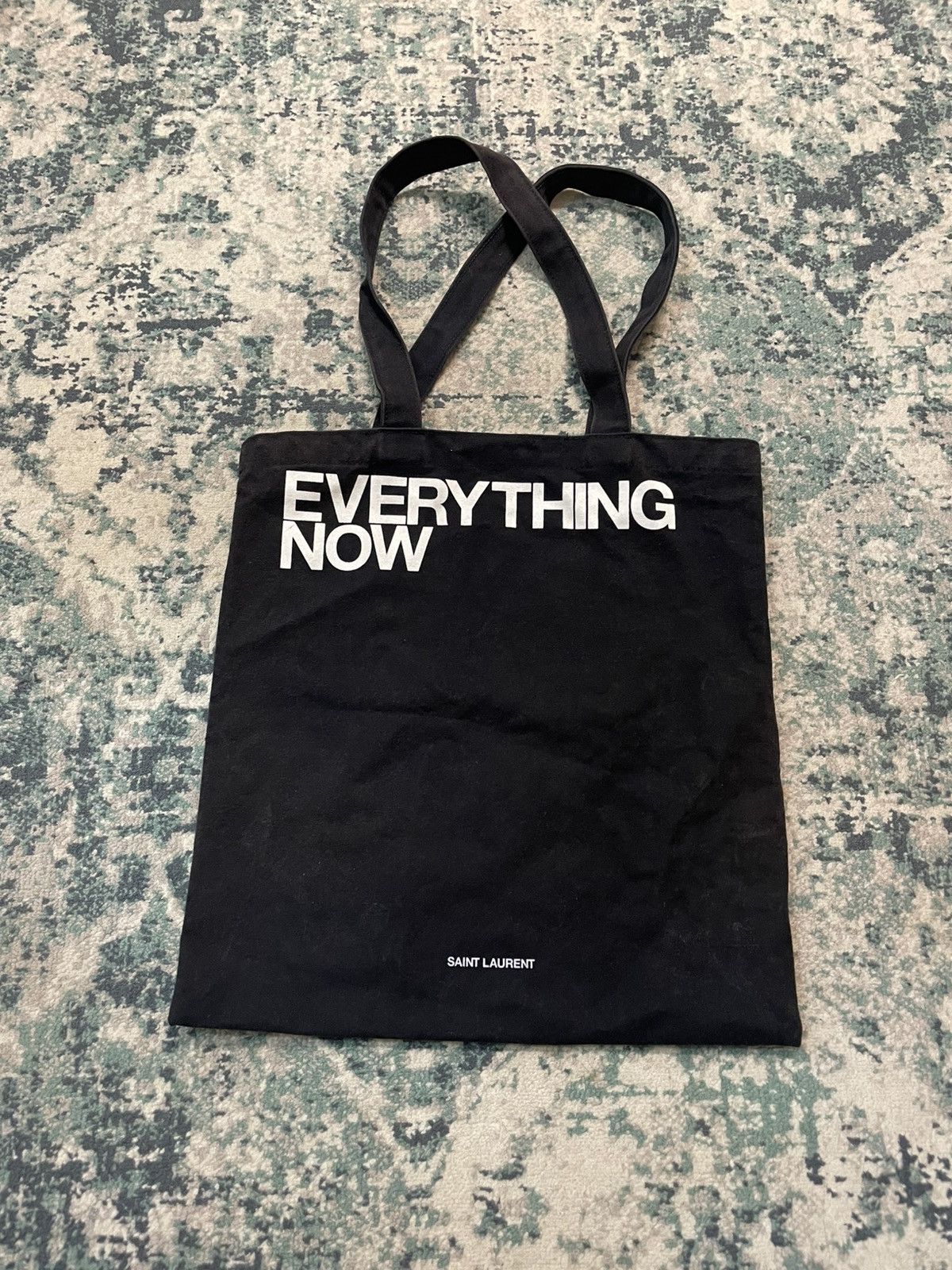 Saint Laurent Paris SS18 Saint Laurent “Everything Now” 100% Cotton Tote Size ONE SIZE - 4 Thumbnail