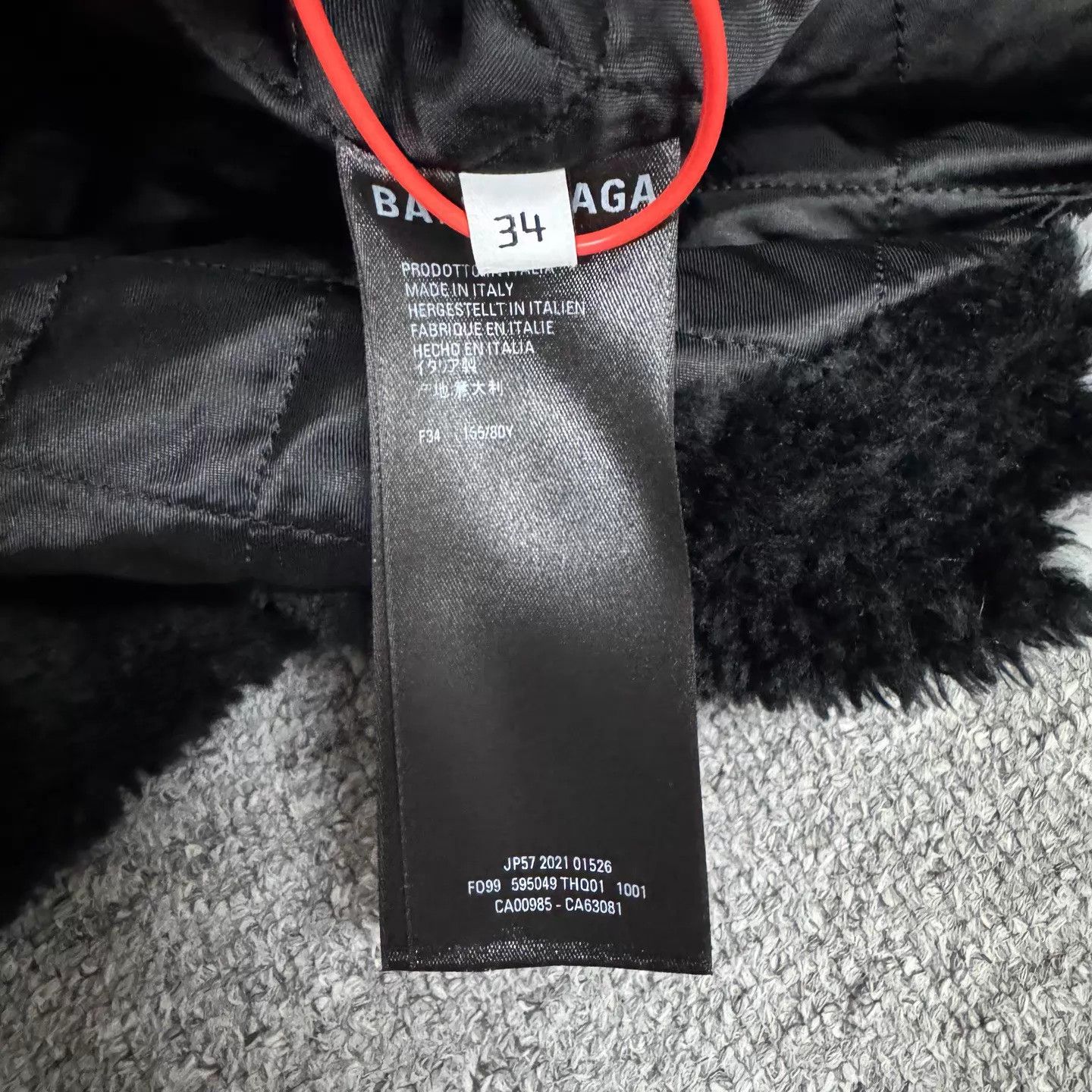 Balenciaga Balenciaga Teddy Zip Jacket Allover Print Size 34 Size XXS / US 00 / IT 34 - 7 Thumbnail