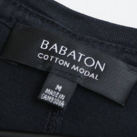 Aritzia Aritzia Babaton Cotton Modal Scoop Neck Black Tank Top Size M / US 6-8 / IT 42-44 - 3 Thumbnail