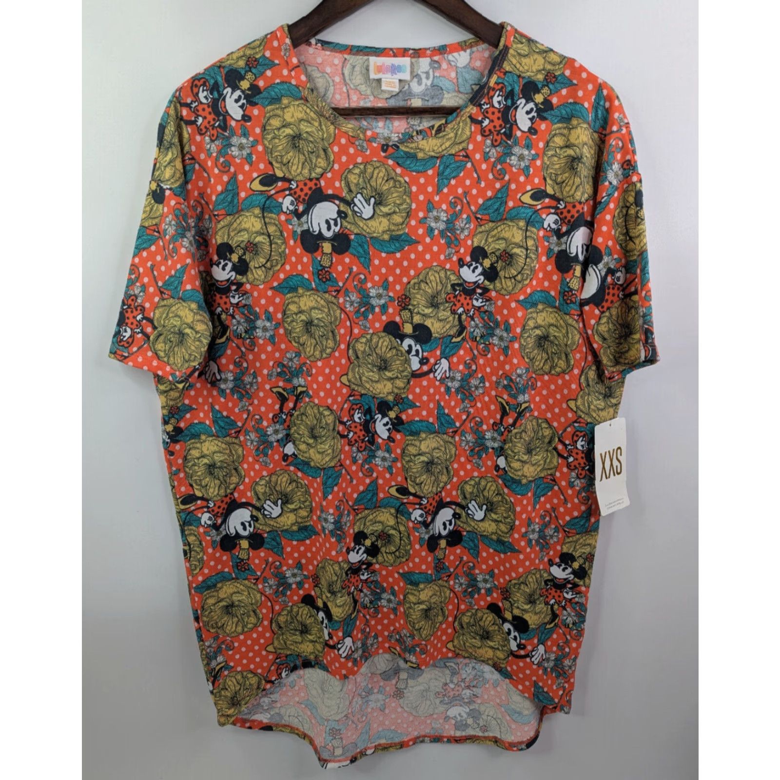 Vintage VINTAGE LuLaRoe Irma Shirt Disney Polka Dot Mickey Minnie Mouse Womens Sz 2XS Tunic Size XXS / US 00 / IT 34 - 2 Thumbnail