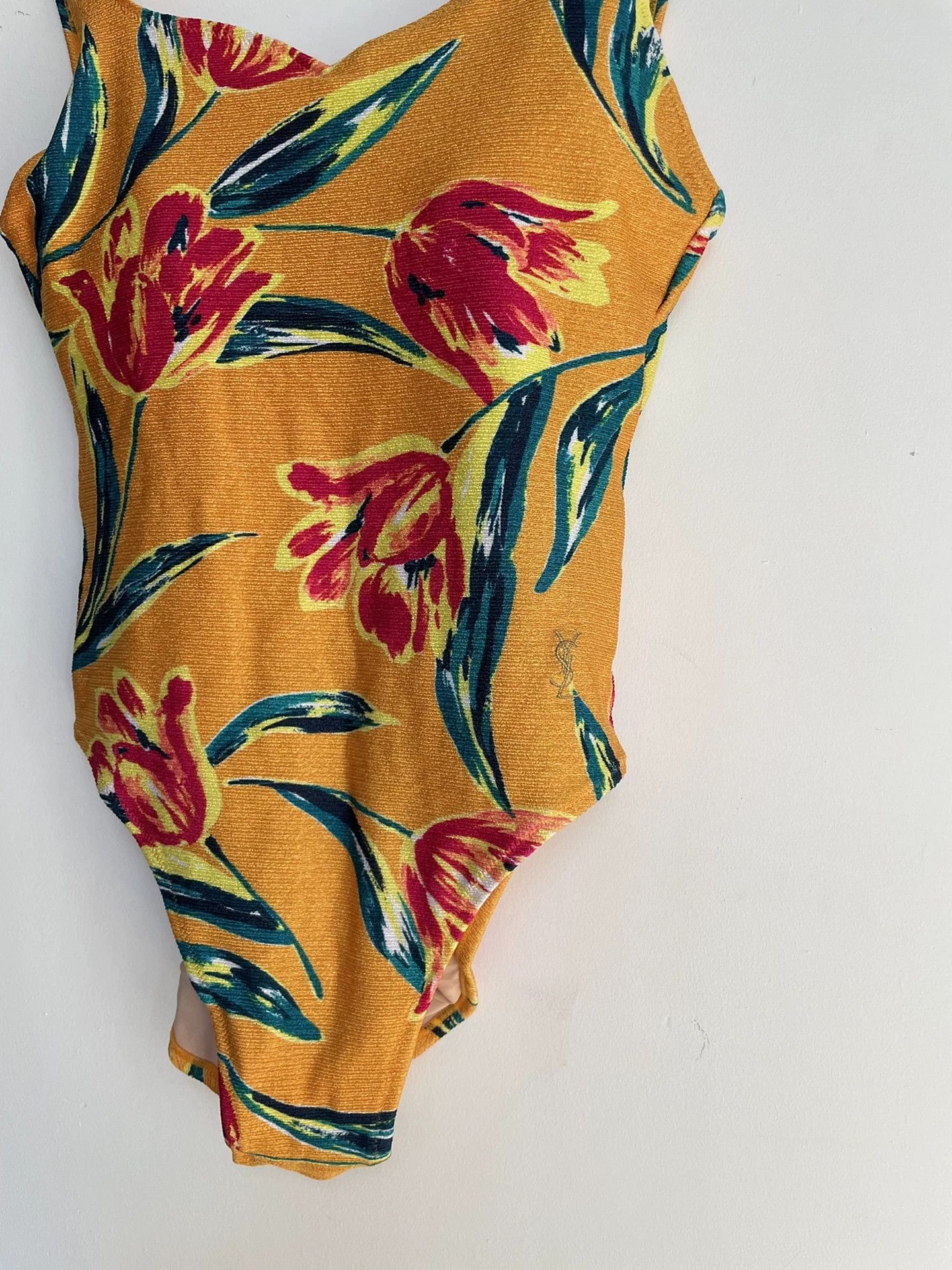 Yves Saint Laurent YSL 1990s Vibrant Floral Swimsuit Women's M Size M / US 6-8 / IT 42-44 - 3 Thumbnail