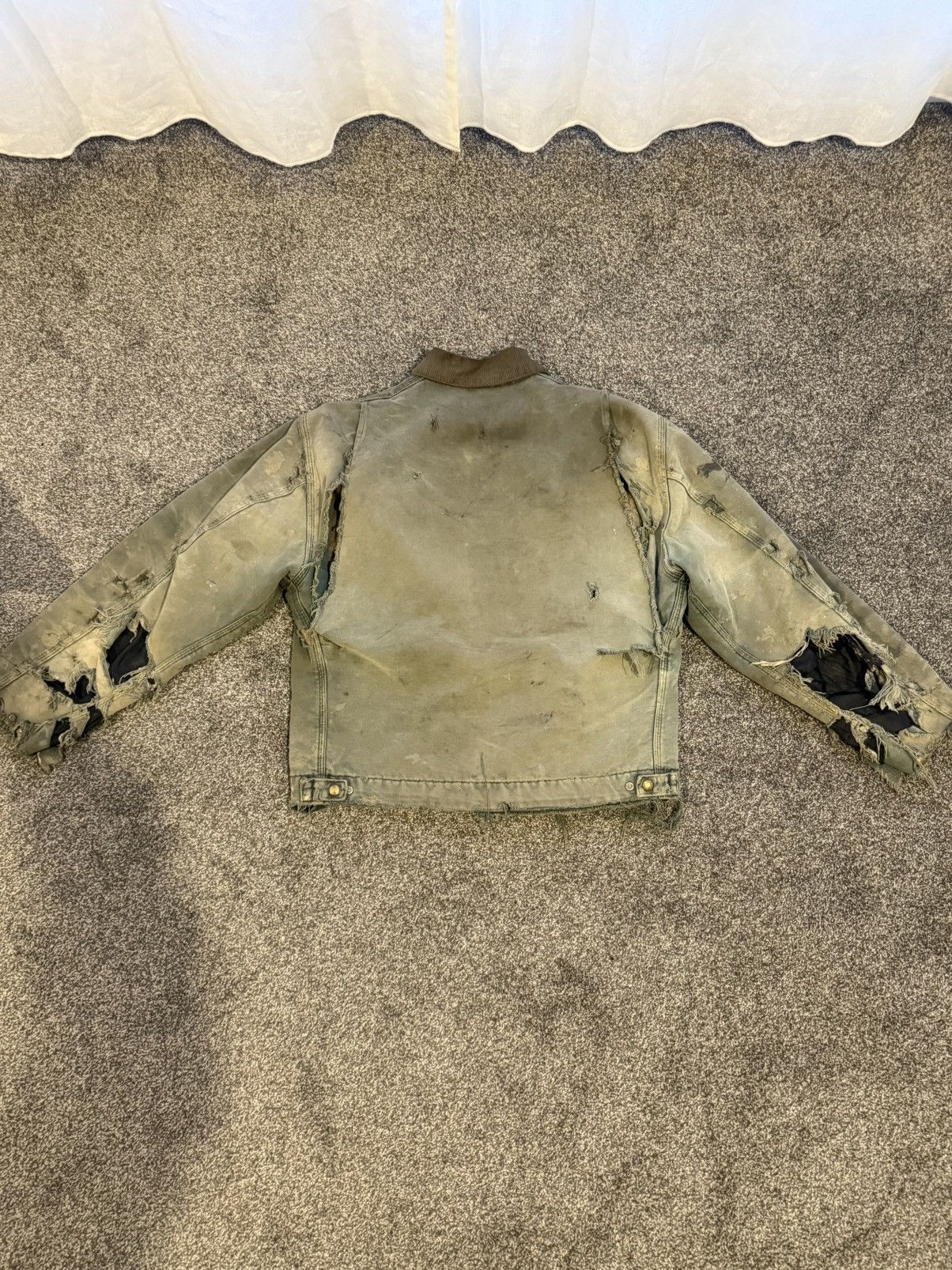 Carhartt Vintage Carhartt Detroit Jacket J43 HTG Moss Green Large Size US L / EU 52-54 / 3 - 11 Thumbnail