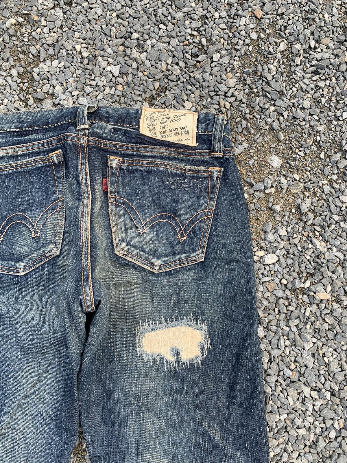 Kapital RARE EDWIN STUDDED PUNK STYLE LIKE HYSTERIC GLAMOUR DENIM Size US 31 - 14 Thumbnail