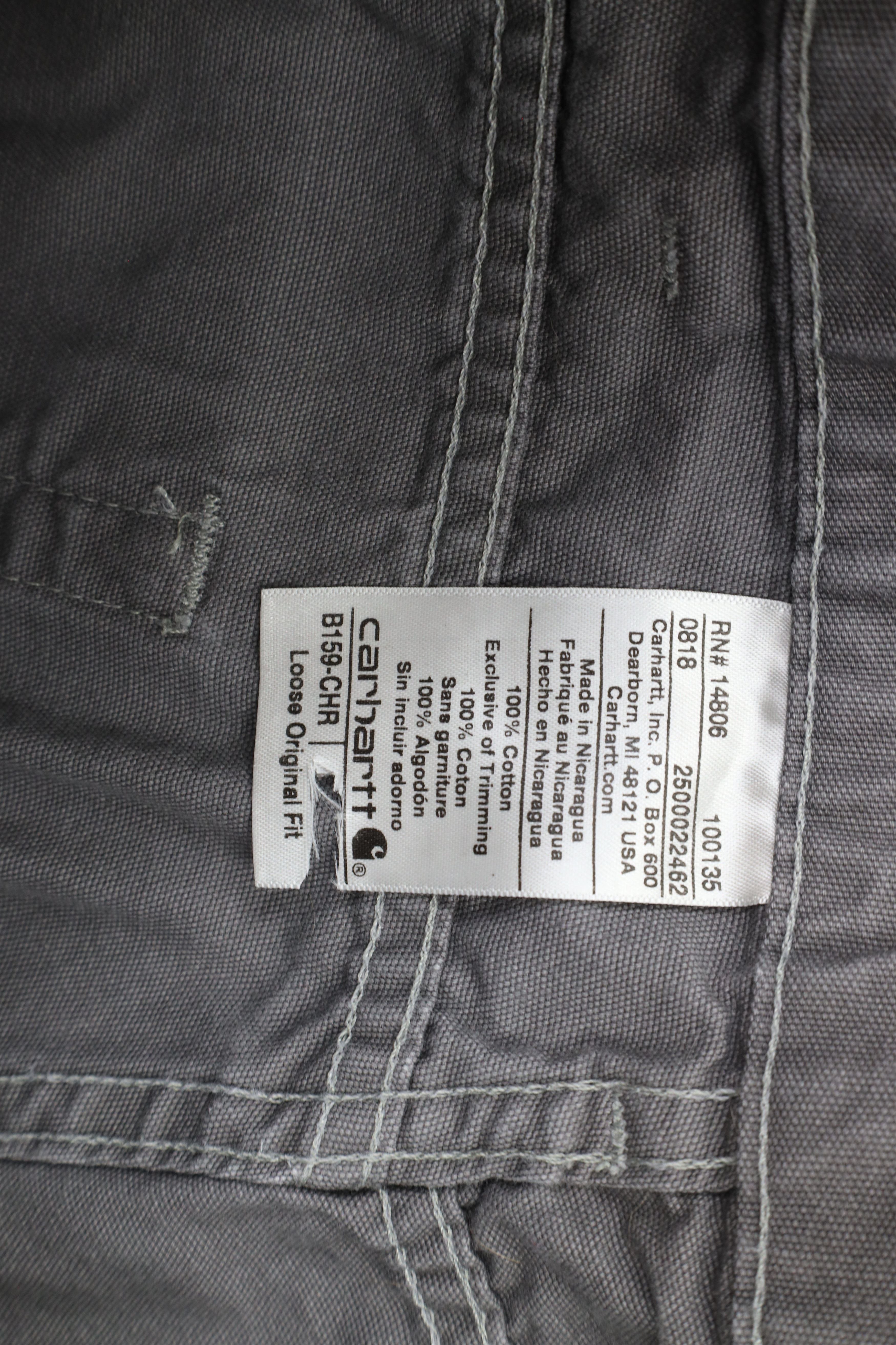 Carhartt × Vintage Vintage Carhartt Canvas Loose Original Fit Wide Leg Pants Size US 32 / EU 48 - 8 Thumbnail