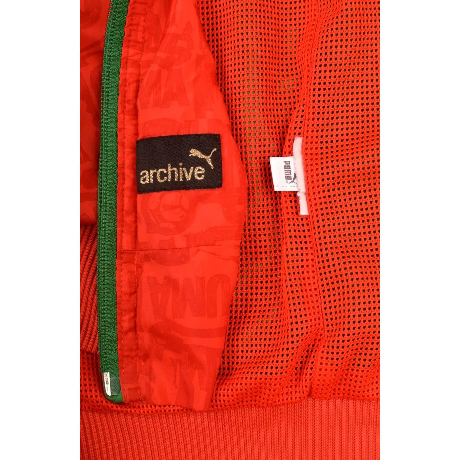 Puma PUMA Archive Red Green Hooded Full Print Track Jacket Windbreaker M Mens Jacket Red Archive Windbreaker Track Jacket Size US M / EU 48-50 / 2 - 5 Thumbnail