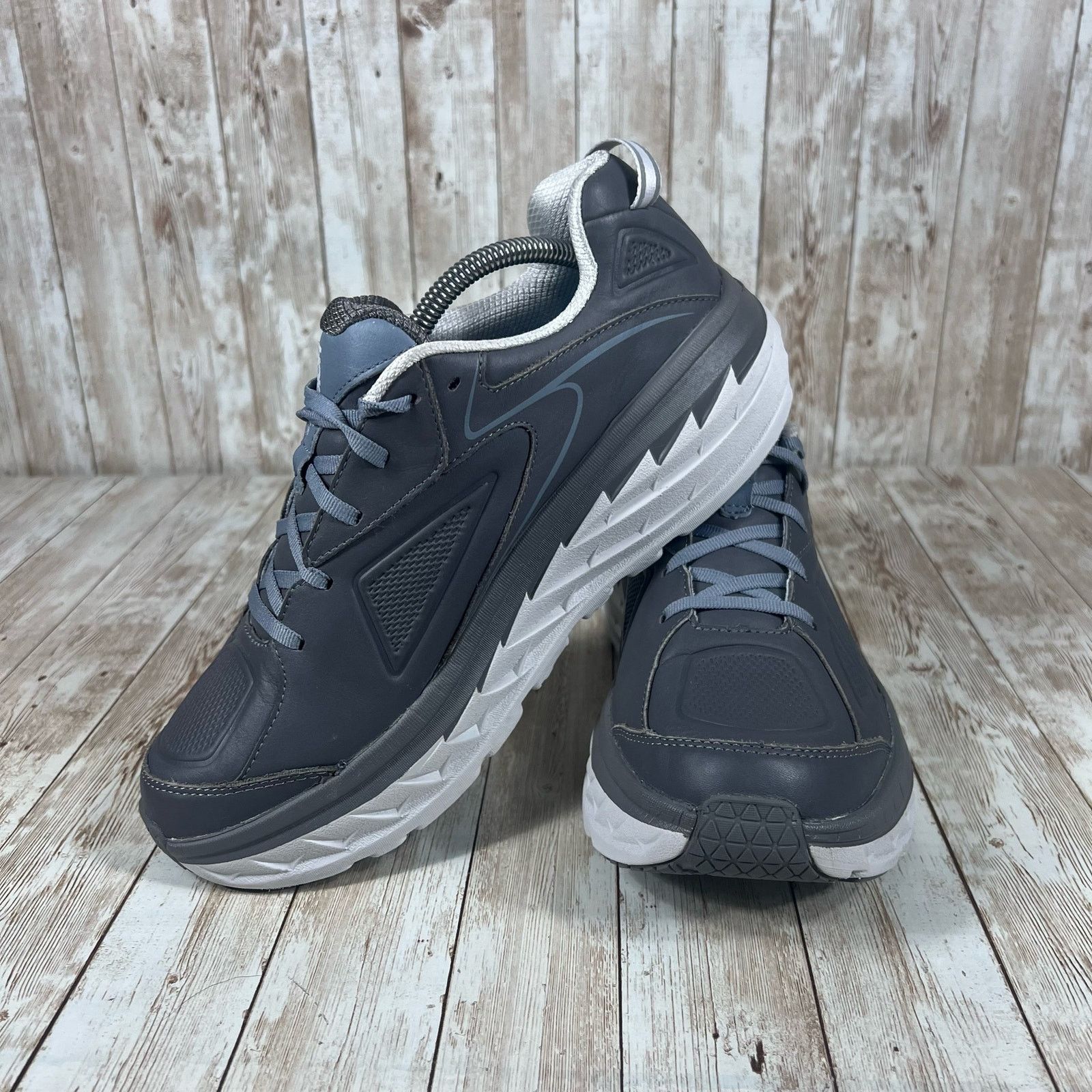 Hoka Hoka one one bondi leather gray Mens 10.5 Size US 10.5 / EU 43-44 - 5 Thumbnail