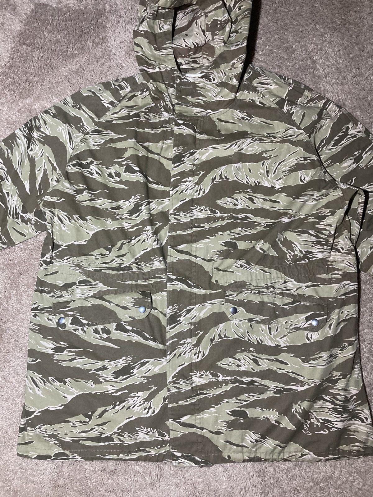 Celine SS20 Celine Tiger Camo Hooded Jacket 2020 Hedi Slimane Parka Size US M / EU 48-50 / 2 - 2 Thumbnail