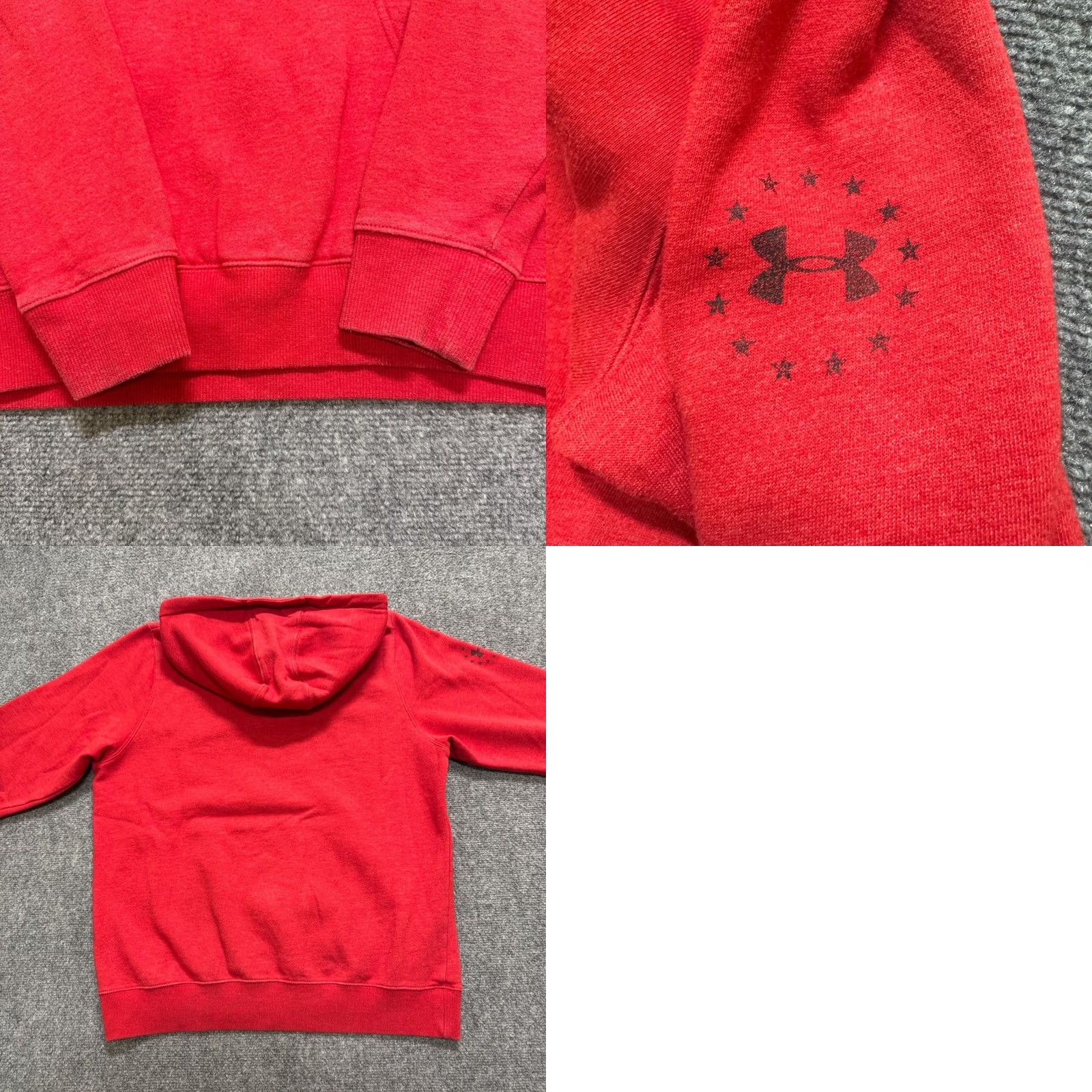 Under Armour Under Armour Hoodie Mens L Red Wounded Warrior Project USA America Sweatshirt Pullover Distressed Fade Size US L / EU 52-54 / 3 - 8 Thumbnail