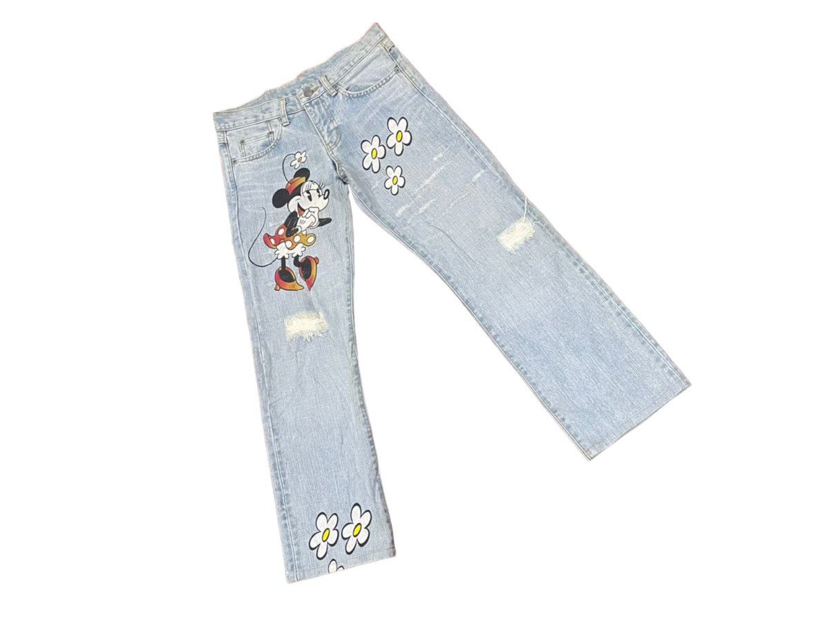If Six Was Nine × Le Grande Bleu (L.G.B.) Disney x International World Jeans Japan Painter Minnie Jean Size US 32 / EU 48 - 4 Thumbnail