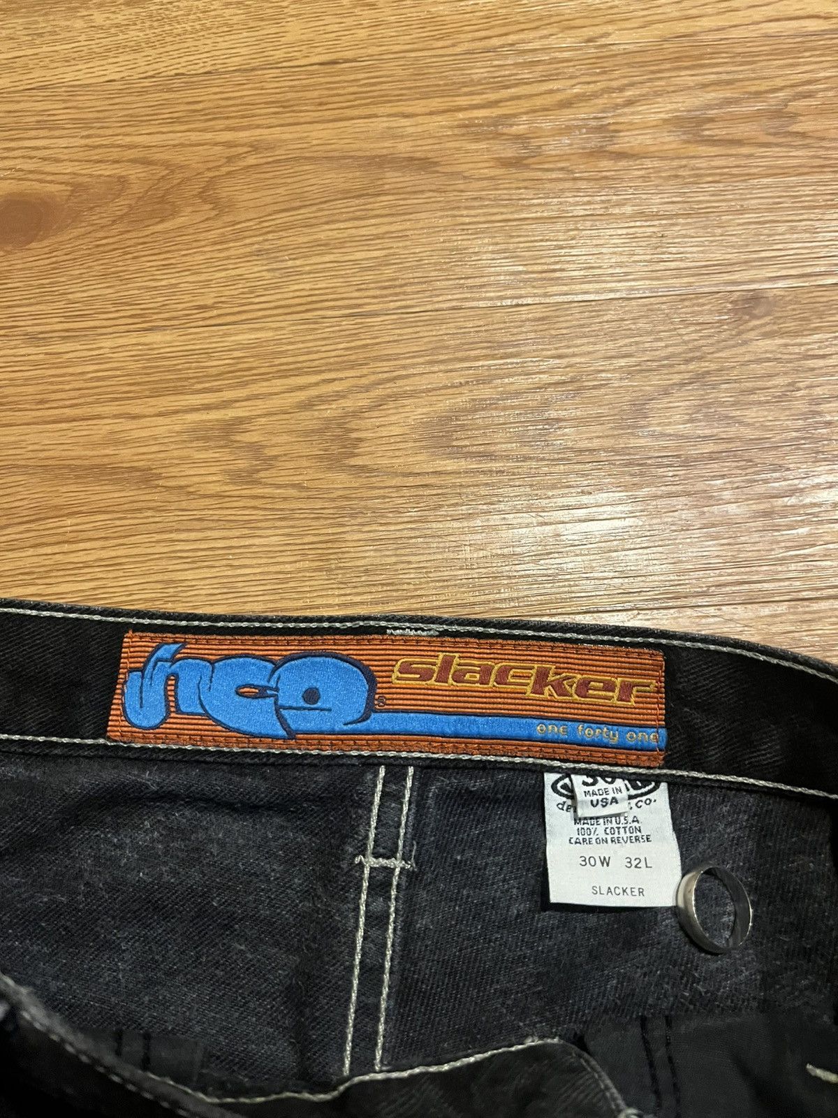 JNCO vintage baggy black jnco slacker jeans Size US 30 / EU 46 - 6 Thumbnail
