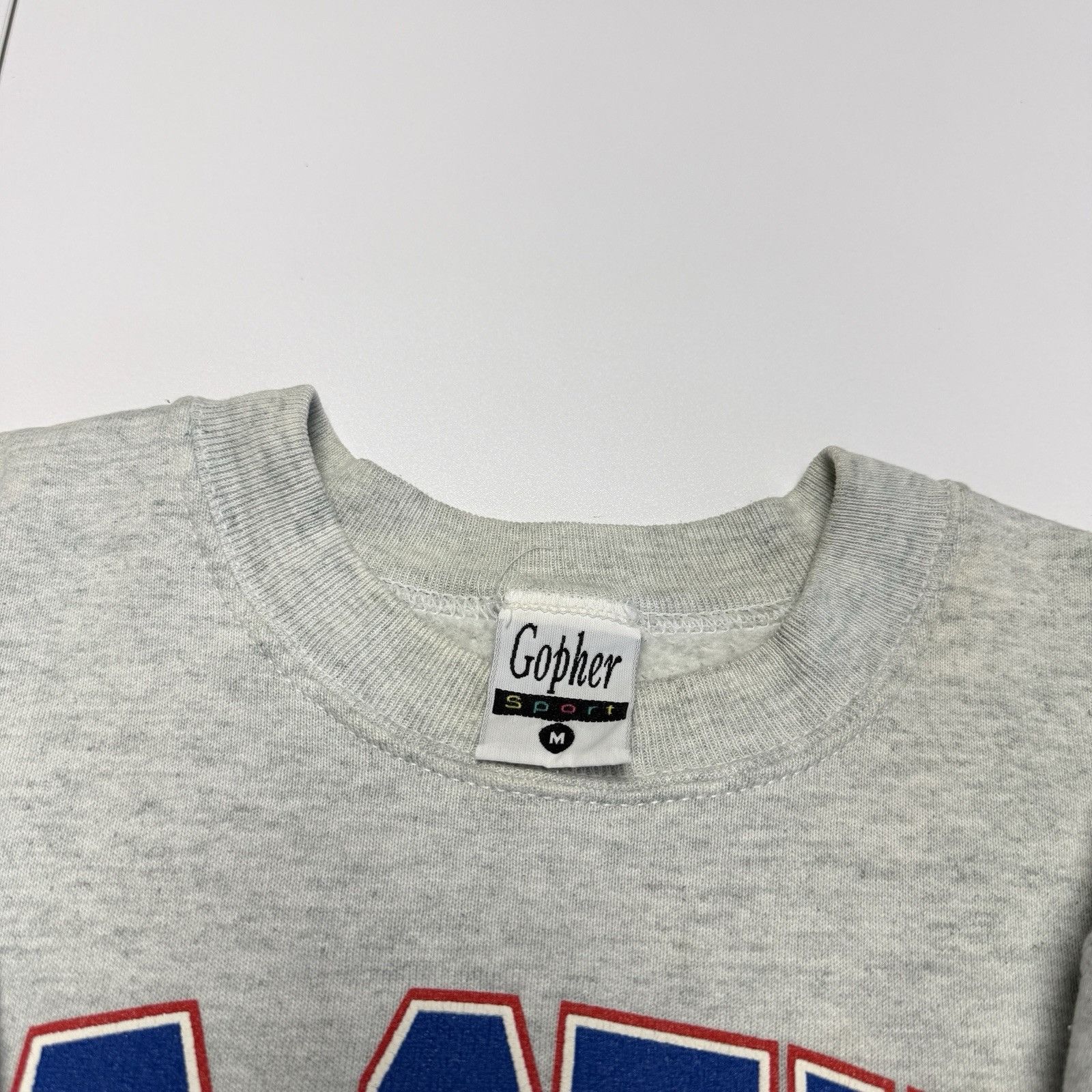 Vintage Vintage 90s Old Style Ath Dept Sweatshirt Mens M Gray Crew Size US M / EU 48-50 / 2 - 8 Thumbnail