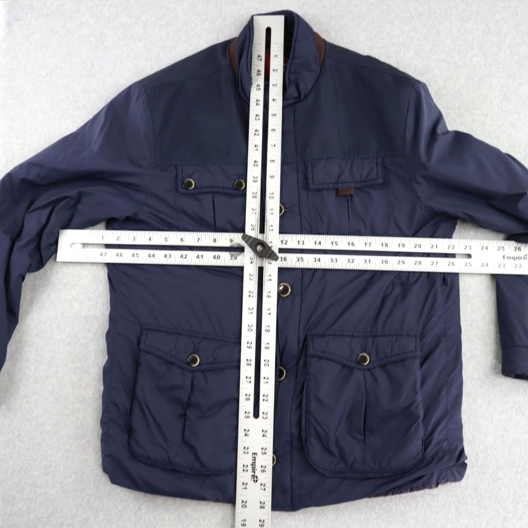 UNTUCKit UNTUCKit Adult Medium Lanson Blue FullZip Handsome Lightweight Utility Jacket Size US M / EU 48-50 / 2 - 3 Thumbnail