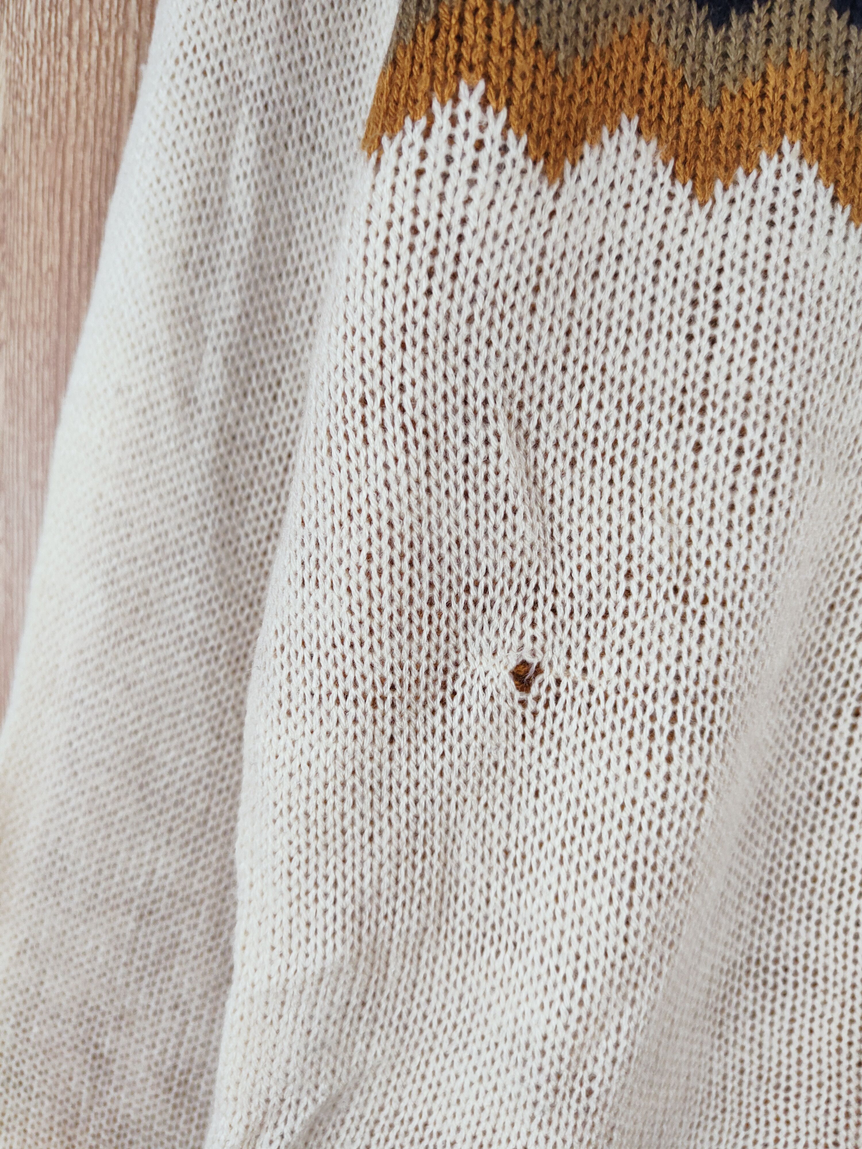 GRN × Homespun Knitwear × Japanese Brand GRN Cream Knitwear Sweatshirts #W316 Size L / US 10 / IT 46 - 3 Thumbnail
