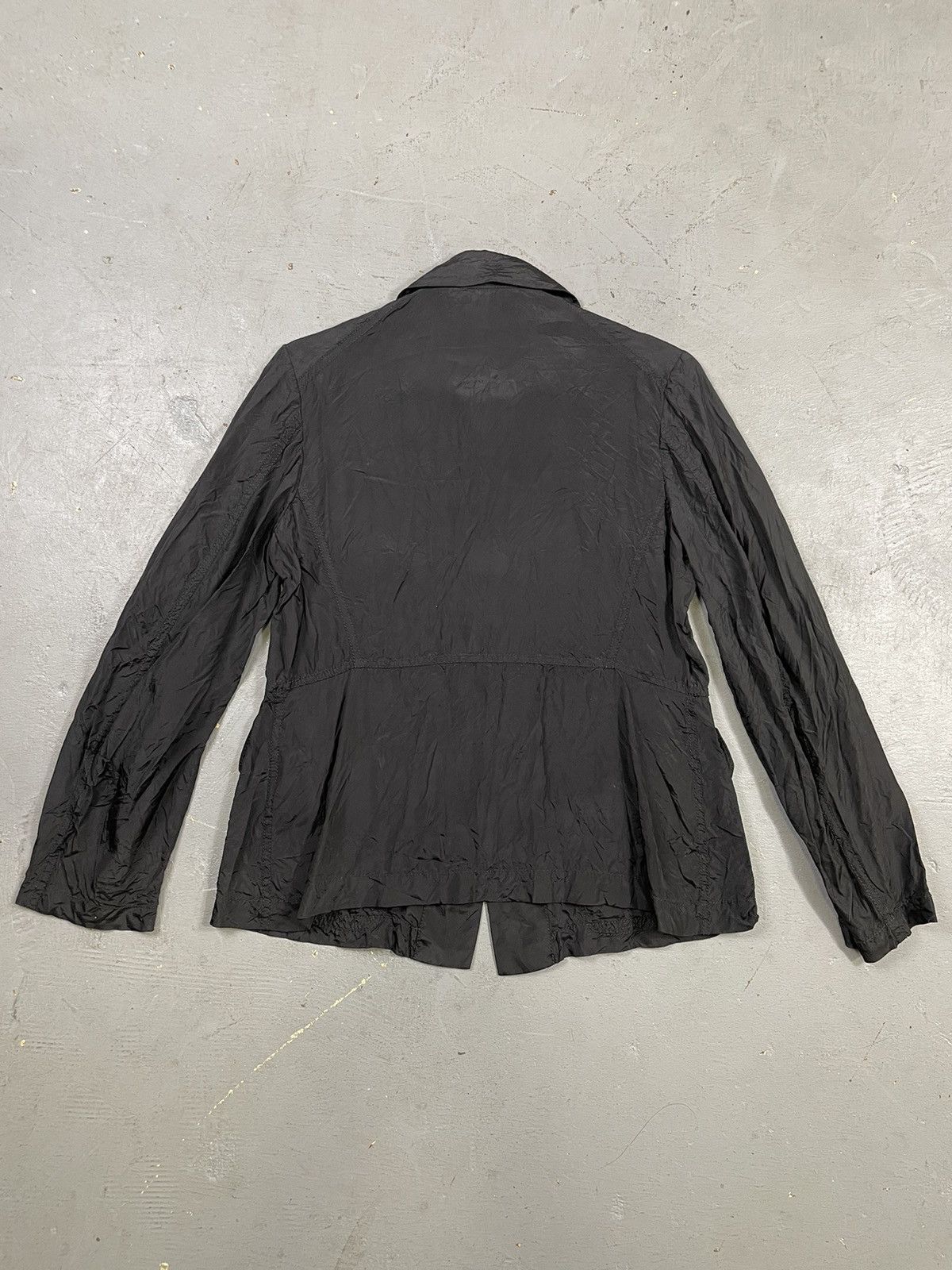 Comme des Garcons × Japanese Brand × Vintage Vintage Comme Des Garçon Black Peter Pan Collar Jacket Sz S Size S / US 4 / IT 40 - 4 Thumbnail