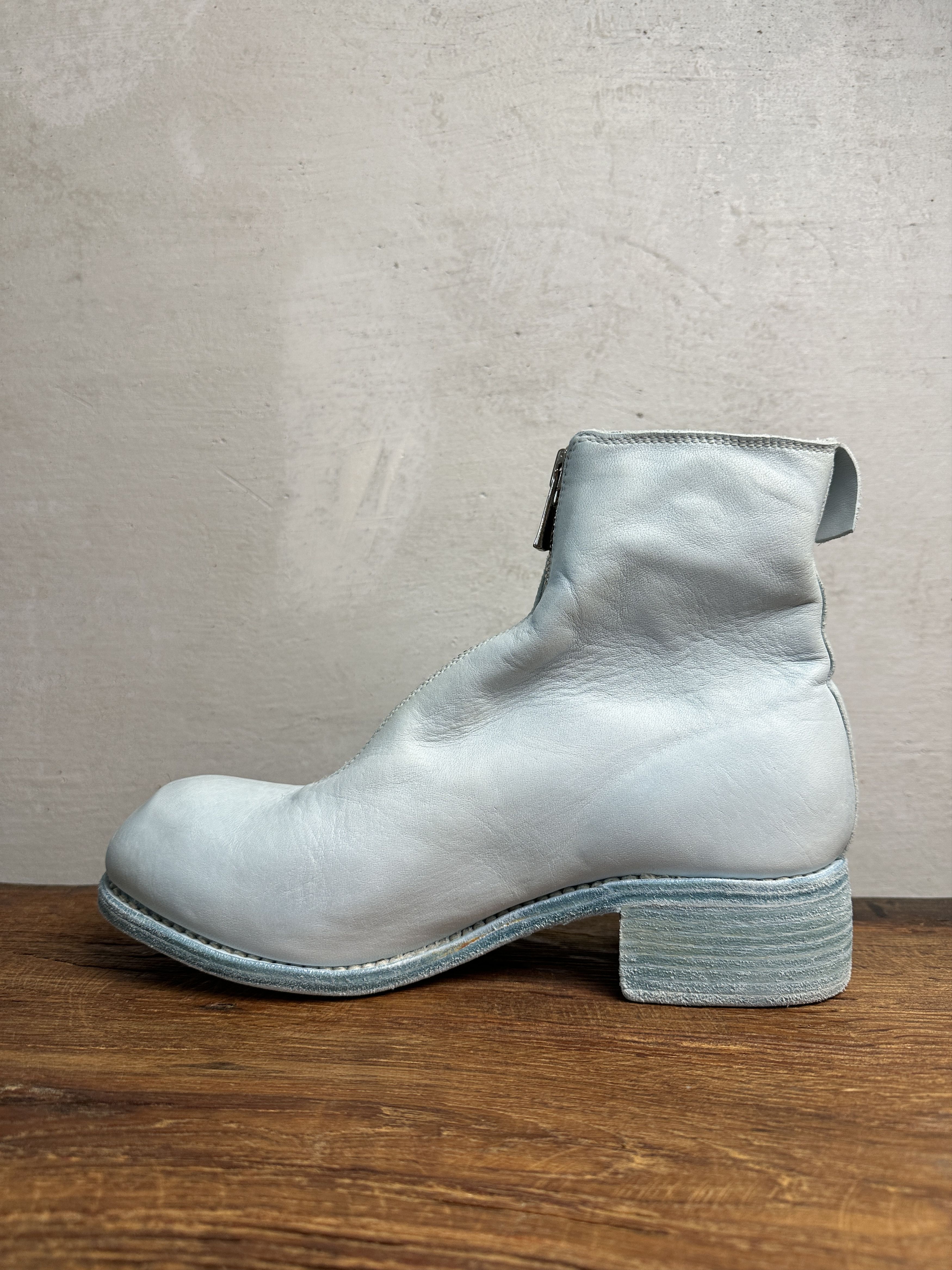 Guidi Guidi PL1 Front Zip Light Blue Leather Boots Size US 9 / IT 39 - 3 Thumbnail