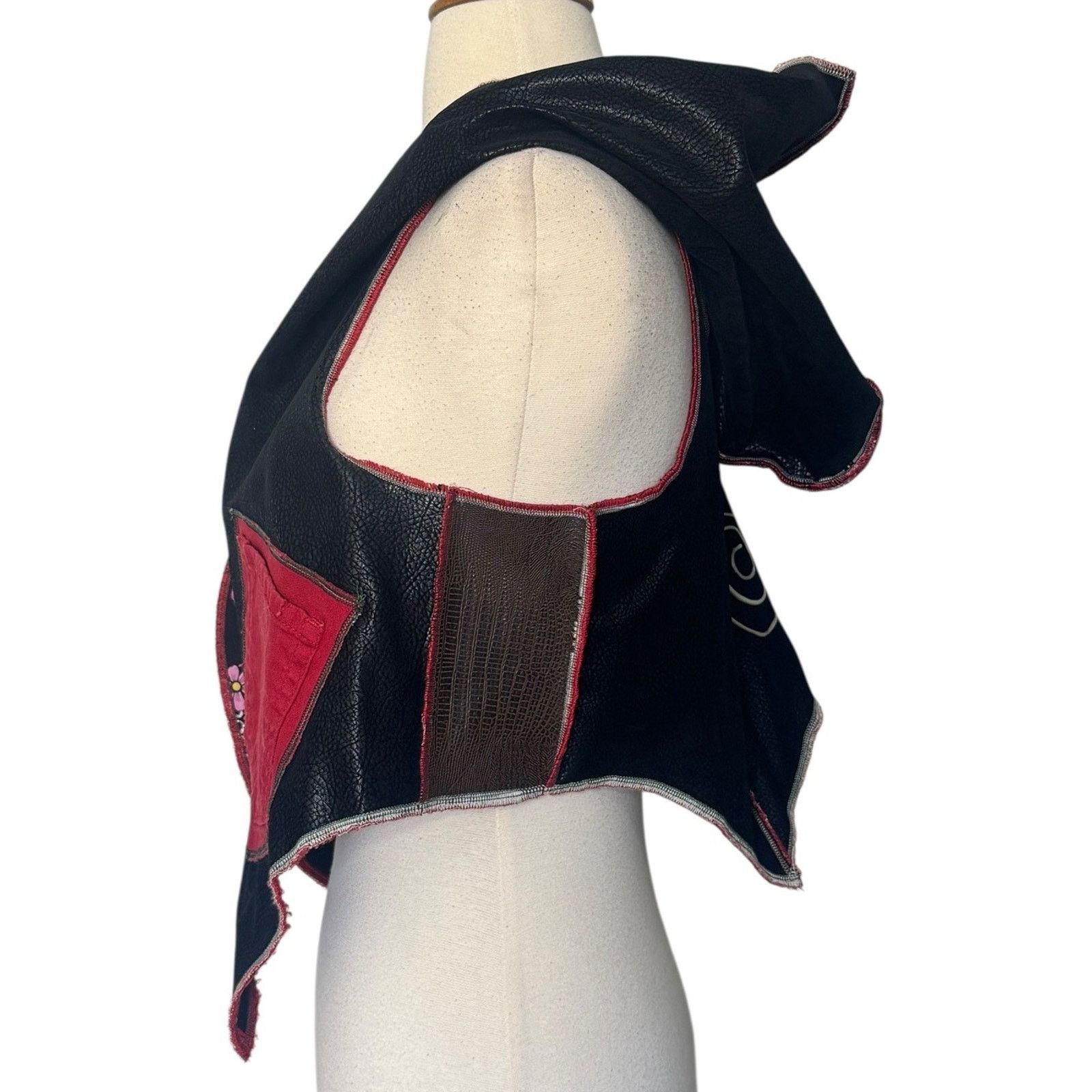 Other DIA DE LOS MUERTOS Skulls Vest Handmade Reversible Hooded Size L / US 10 / IT 46 - 15 Thumbnail