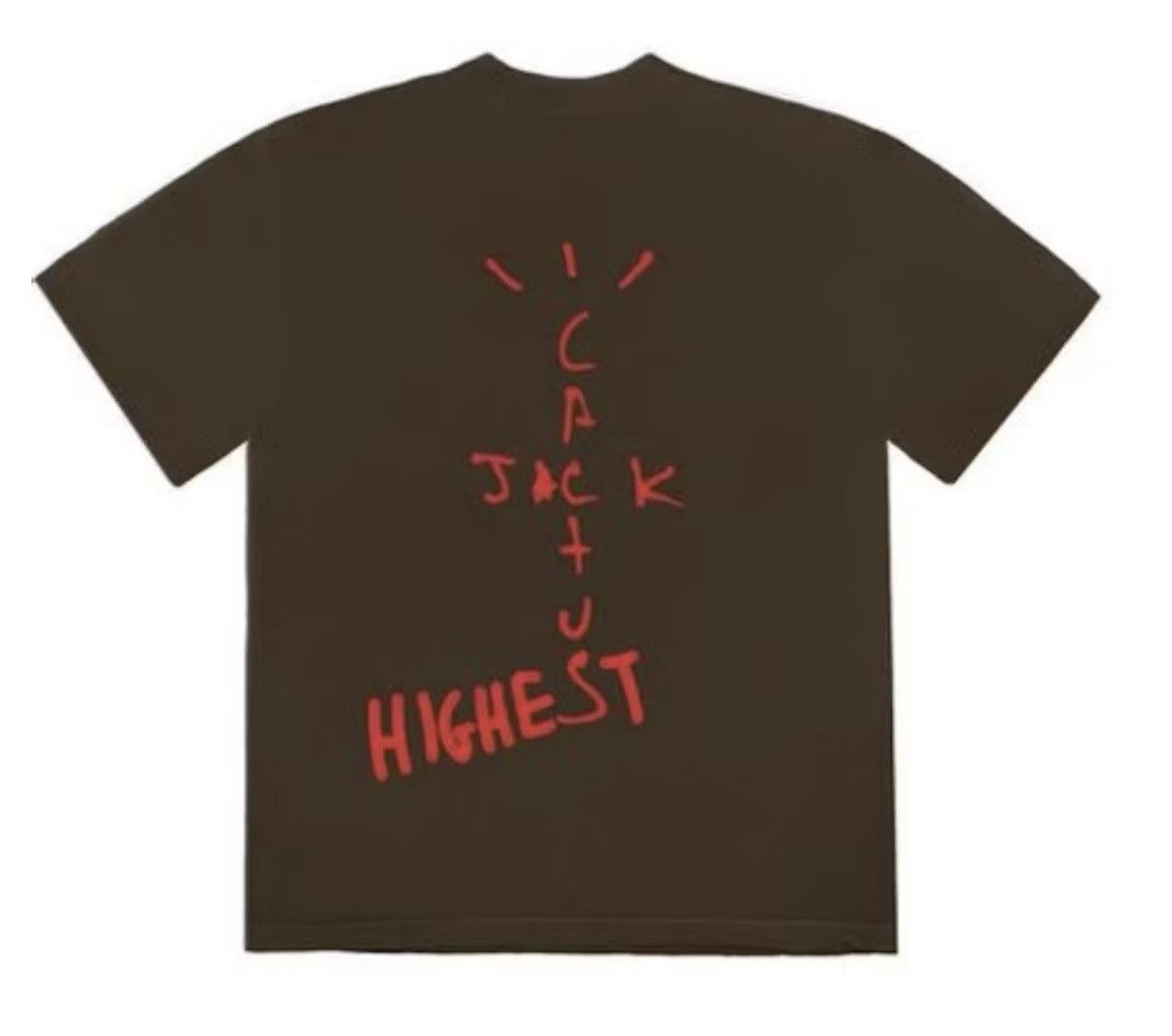Travis Scott Travis Scott Jordan Cactus Jack Highest Tee Brown Size US M / EU 48-50 / 2 - 1 Thumbnail