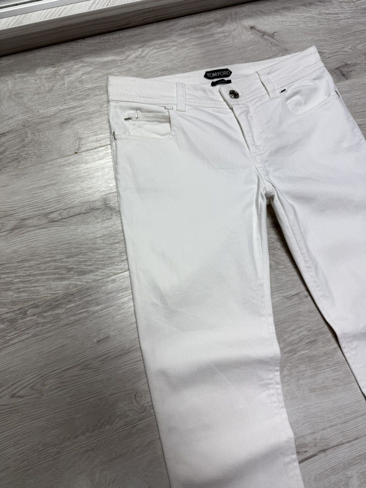 Tom Ford Tom Ford White Jeans Women’s Luxury Denim Pants Size 26 Size 26" / US 2 / IT 38 - 5 Thumbnail