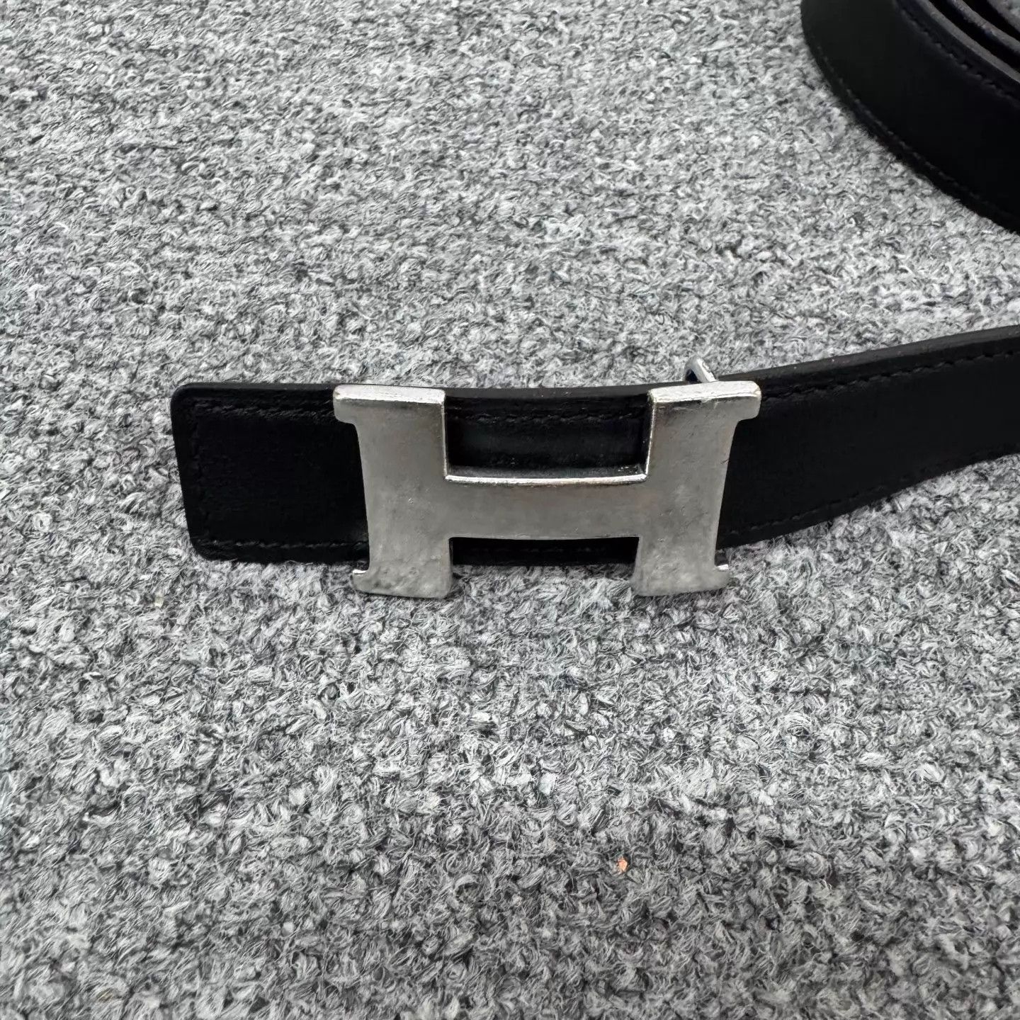 Hermes Hermes H Buckle Leather Belt 99 New 90cm Size ONE SIZE - 4 Thumbnail