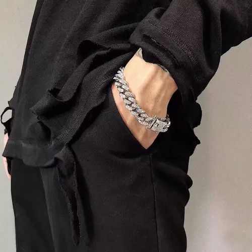 Designer × Vintage Vintage patchwork pendant bracelet Size ONE SIZE - 1 Thumbnail