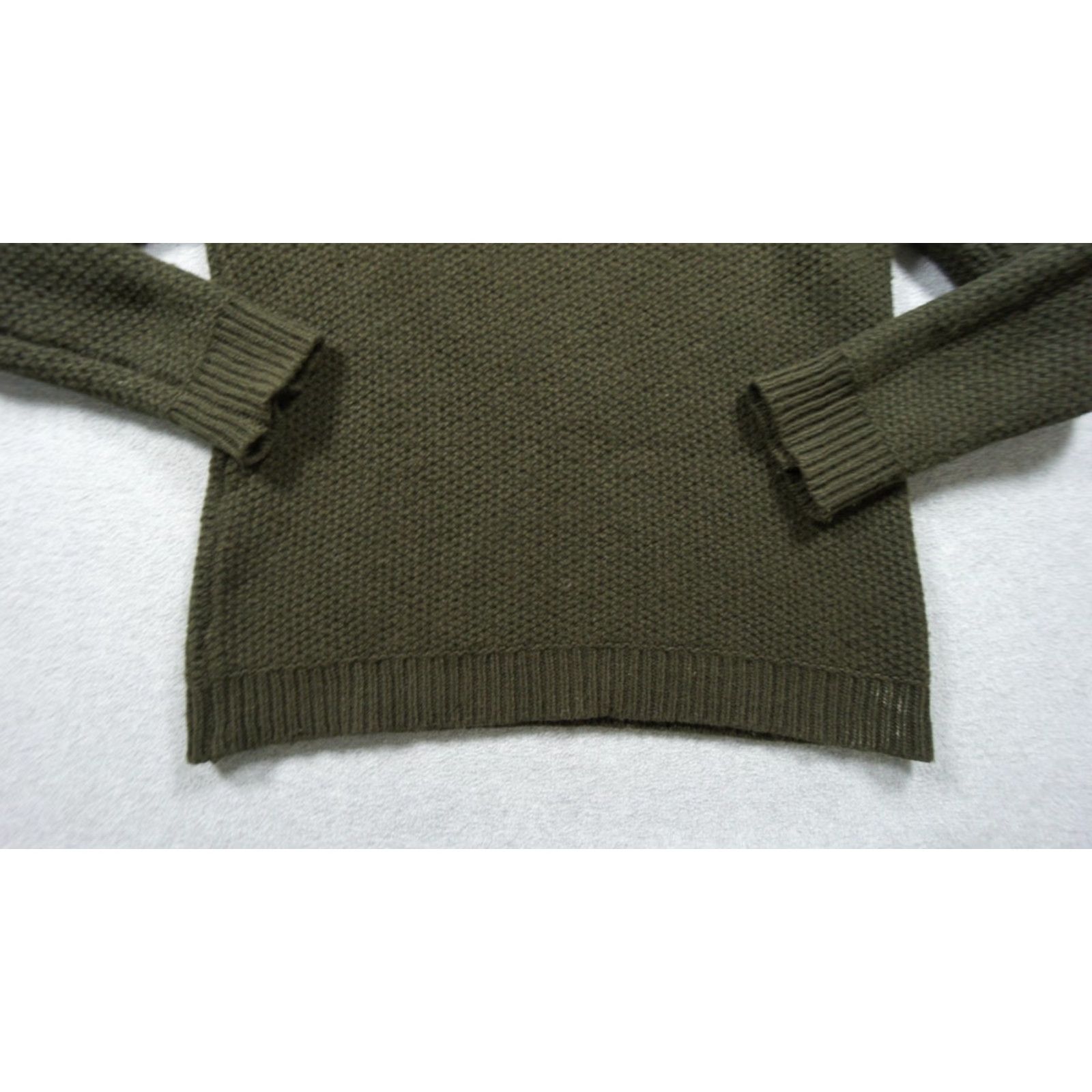 Outerknown Outerknown Sweater Womens Small Green Knit Crewneck Pullover Merino Wool Blend Size S / US 4 / IT 40 - 3 Thumbnail