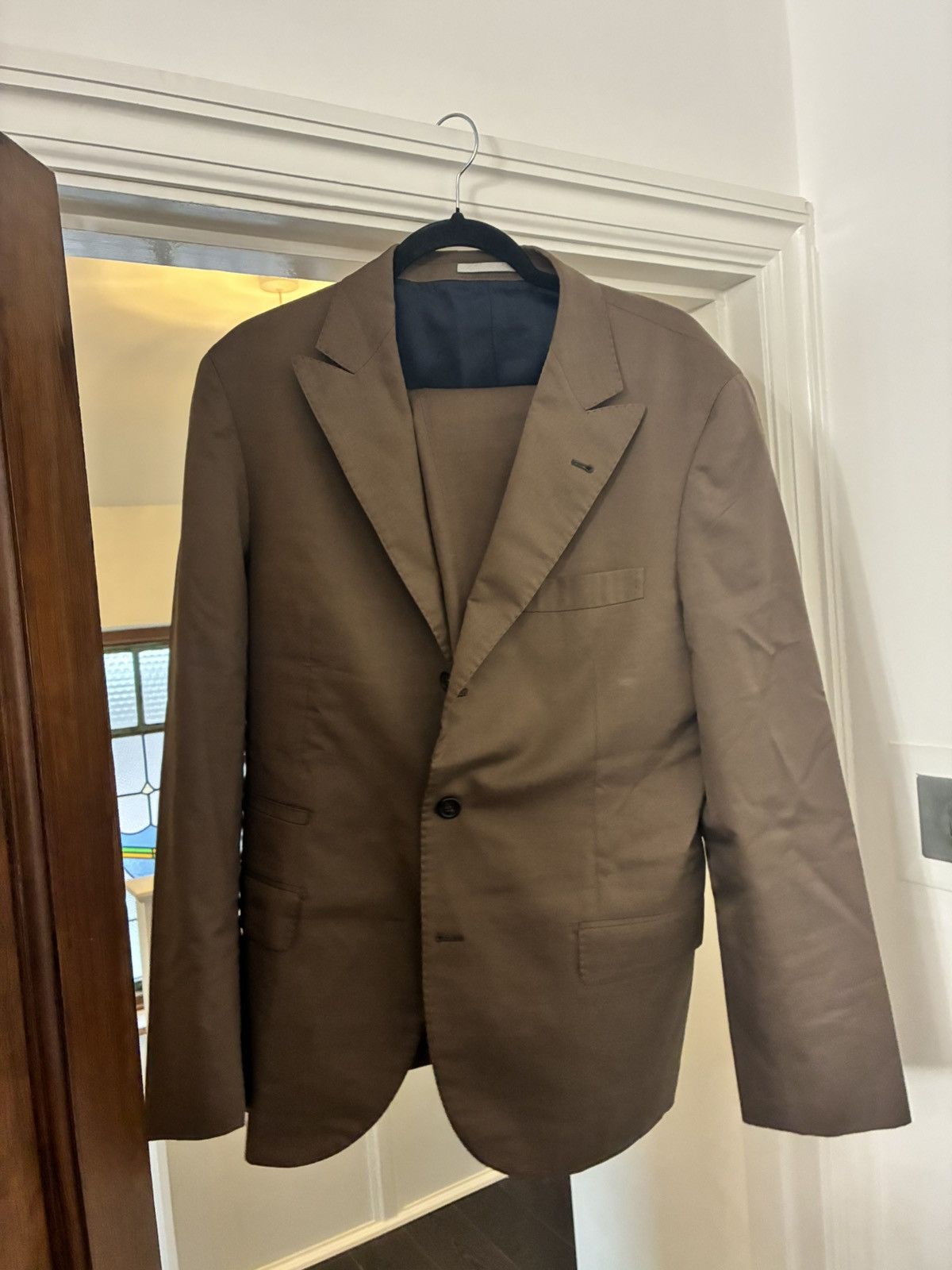 Brunello Cucinelli Brunello Cucinelli brown wool suit size it 50 / uk 40 / m Size 40R - 1 Thumbnail