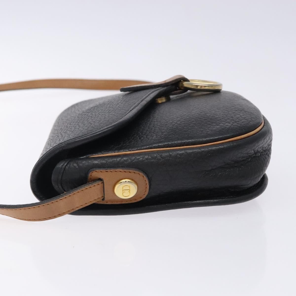 Dior DIOR Shoulder Bag Leather Black Gold Size ONE SIZE - 5 Thumbnail