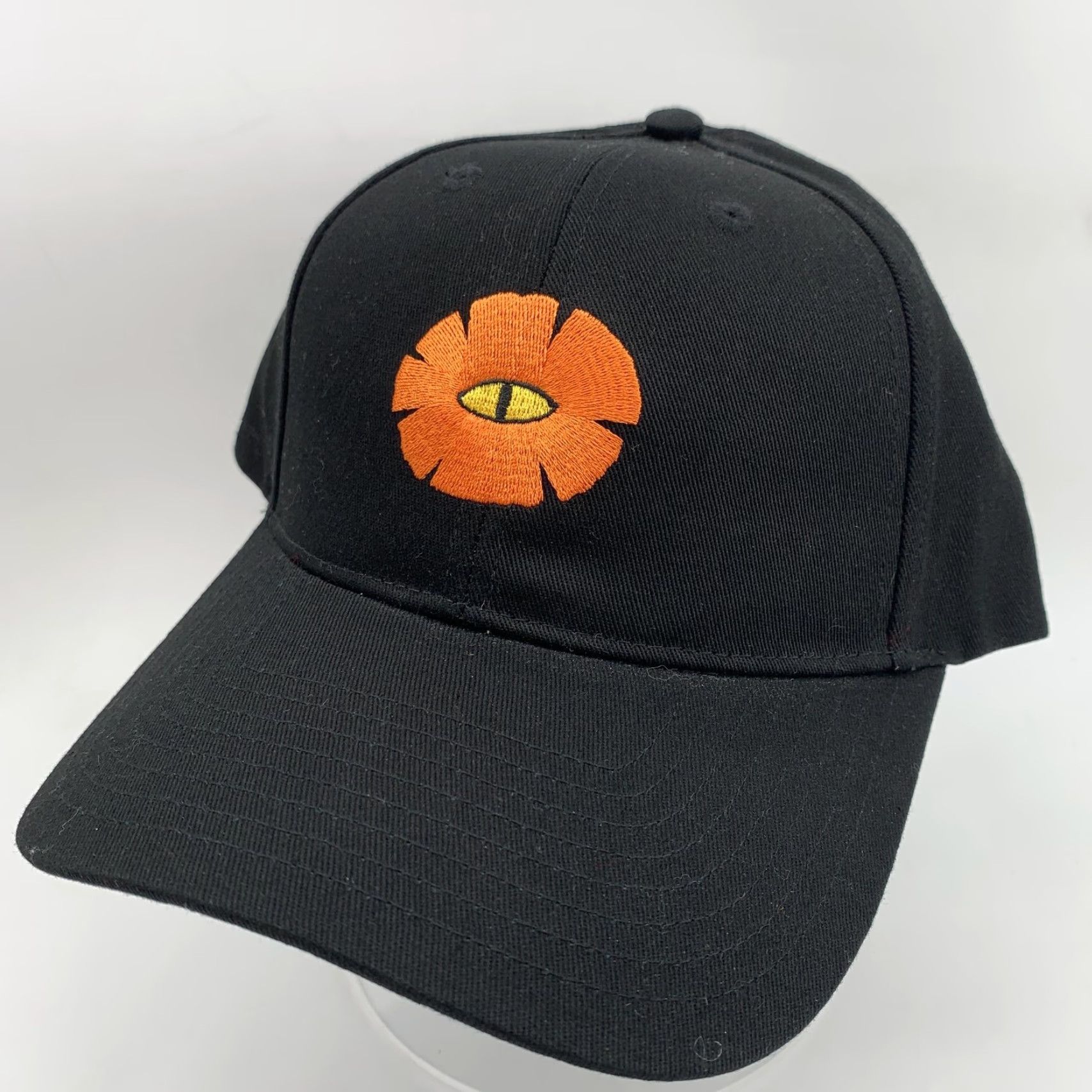 Poler Poler Pedal Dad Hat Cap Strap Back Mens Black One Size Cotton Twill Adjustable Casual Outdoor Six-Panel Logo Flower Eye Size ONE SIZE - 2 Thumbnail